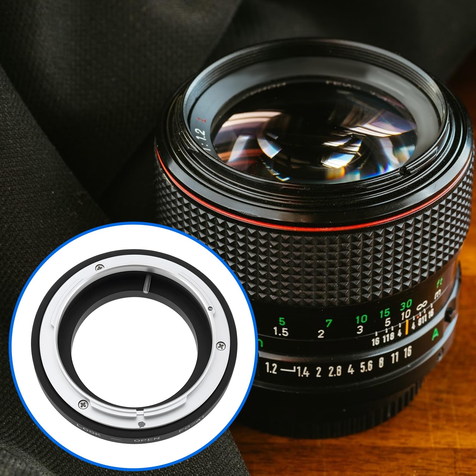 Anello Adattatore FD-AI Per Fotocamera Compatibile Con Canon Obiettivo FD E Adattatore Per Attacco Compatibile Con Nikon AI.