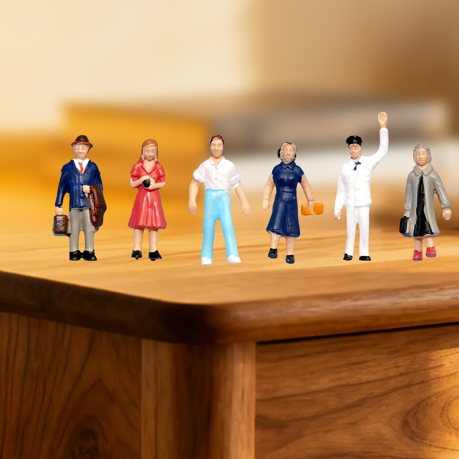 Set di 6 Miniature in Ho (1/87) per Case delle Bambole E Parchi.