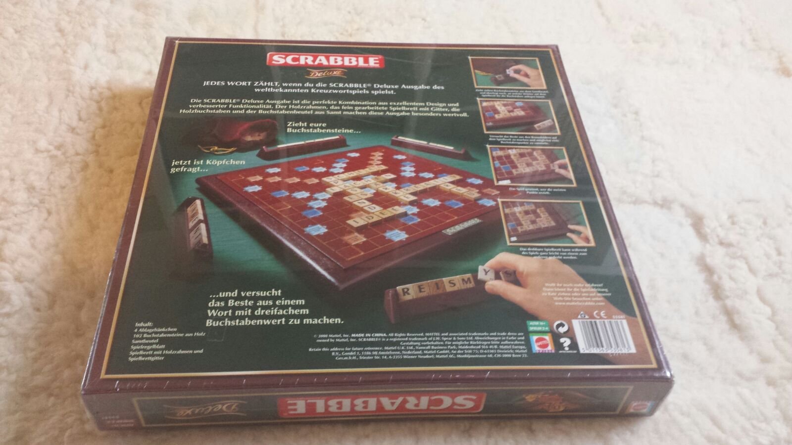 SCRABBLE Deluxe, Edelholzsteine, 2 - 4 Spieler