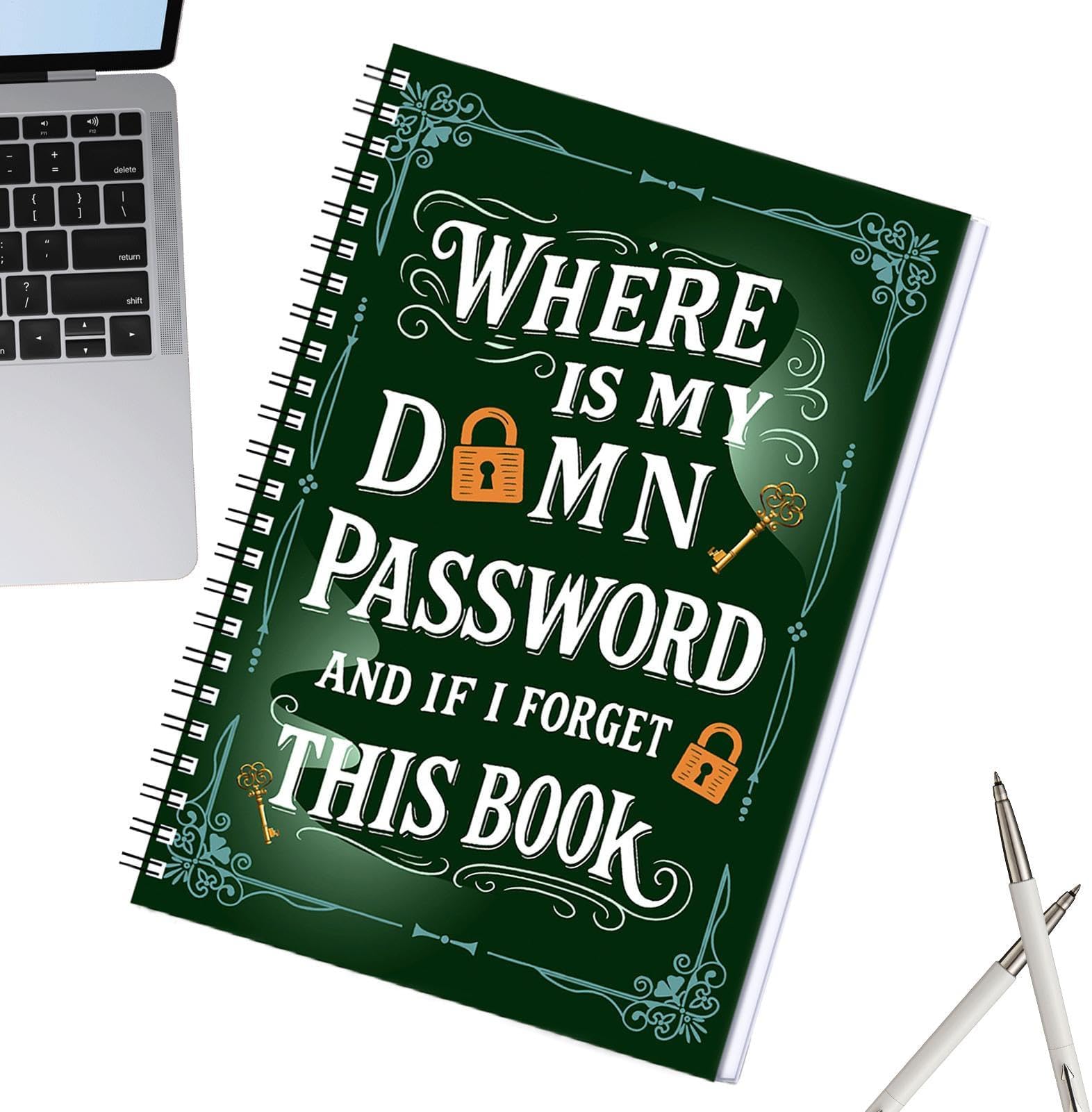 Password Notebook - Lightweight Passwõrd Dairy | Smart Index Page Organizer Notebook, Password Keeper, Passwõrd Keeping Journal for Family Friends Adults Men Women Home
