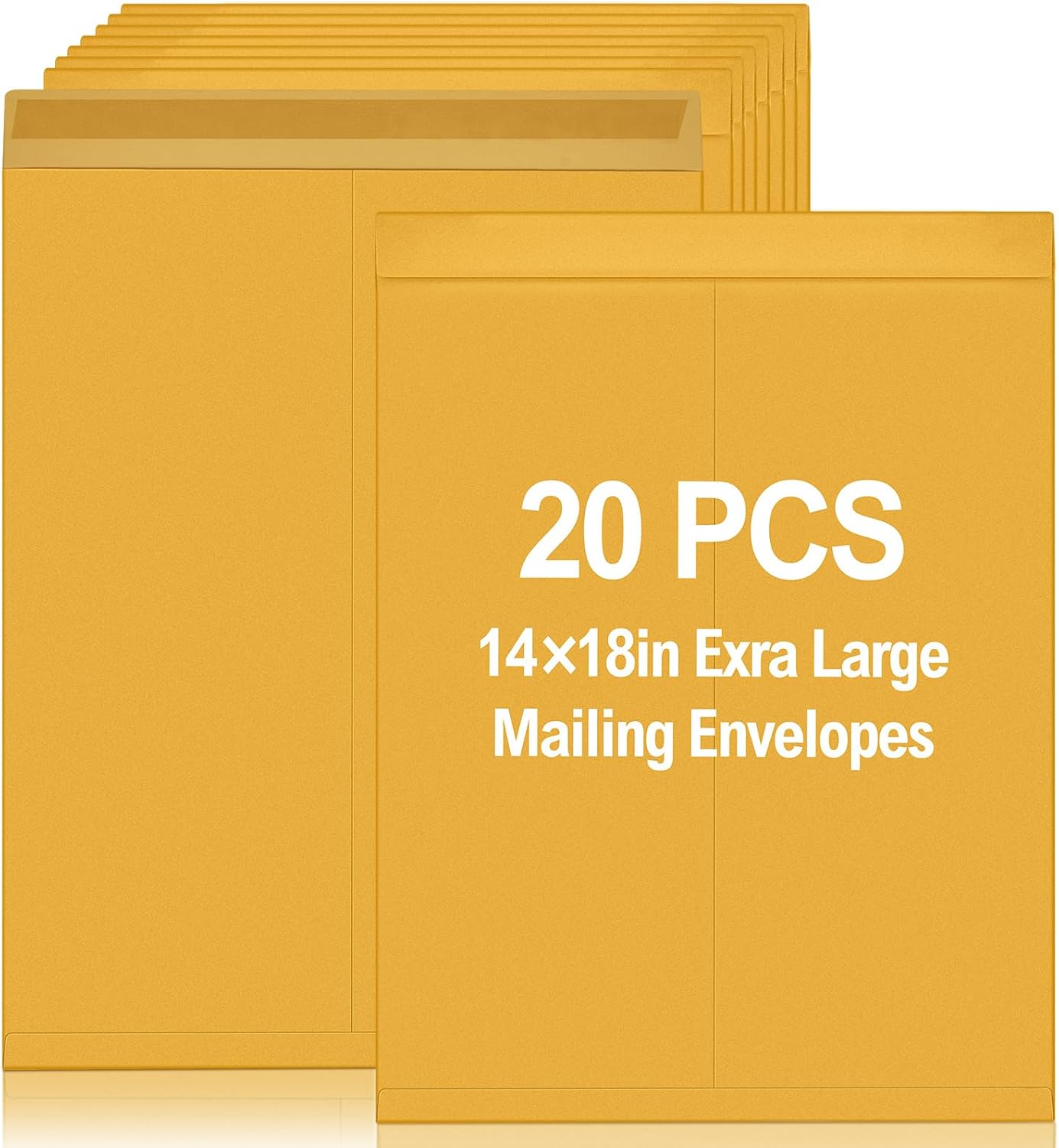 Motipuns 20 Pcs 14" x 18" Extra Large Mailing Envelopes