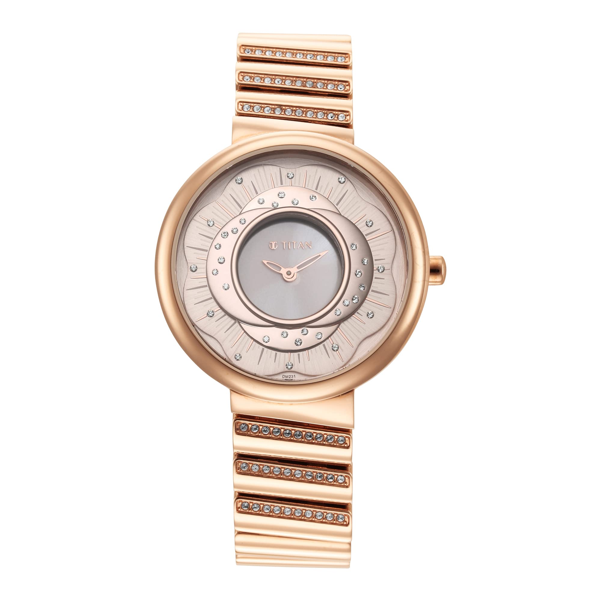 Titan Purple Unending Beauty Rose Gold Dial Analog Stainless Steel Strap Watch for Women-NS95160WM01 (B09RDV9LPT) Amazon Price History, Amazon Price Tracker
