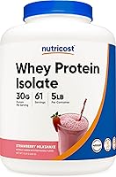Vista 35 de Nutricost - Proteína aislada de suero de leche, sabor fresa y acai, 2 libras