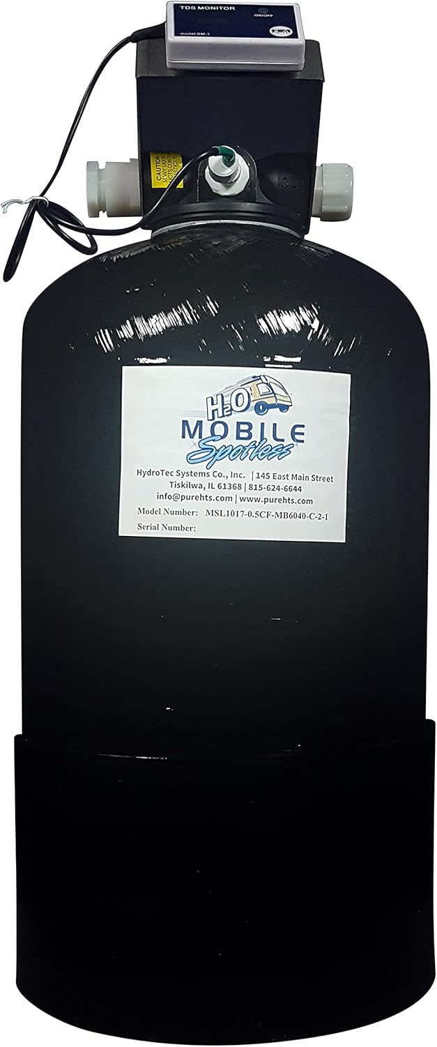 6500 Grain (650 Gallon Treating 10 Grains TDS) Mobile Spotless—Spot Free Rinse Water Demineralizer/Deionizer with Built in TDS Monitor, Rinse Down Your RV Car, Boat, Windows, or Solar Panels. : Automotive