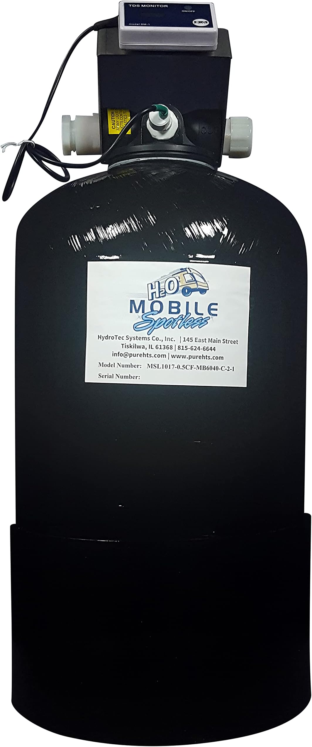 6500 Grain (650 Gallon Treating 10 Grains TDS) Mobile Spotless—Spot Free Rinse Water Demineralizer/Deionizer with Built in TDS Monitor, Rinse Down Your RV Car, Boat, Windows, or Solar Panels.