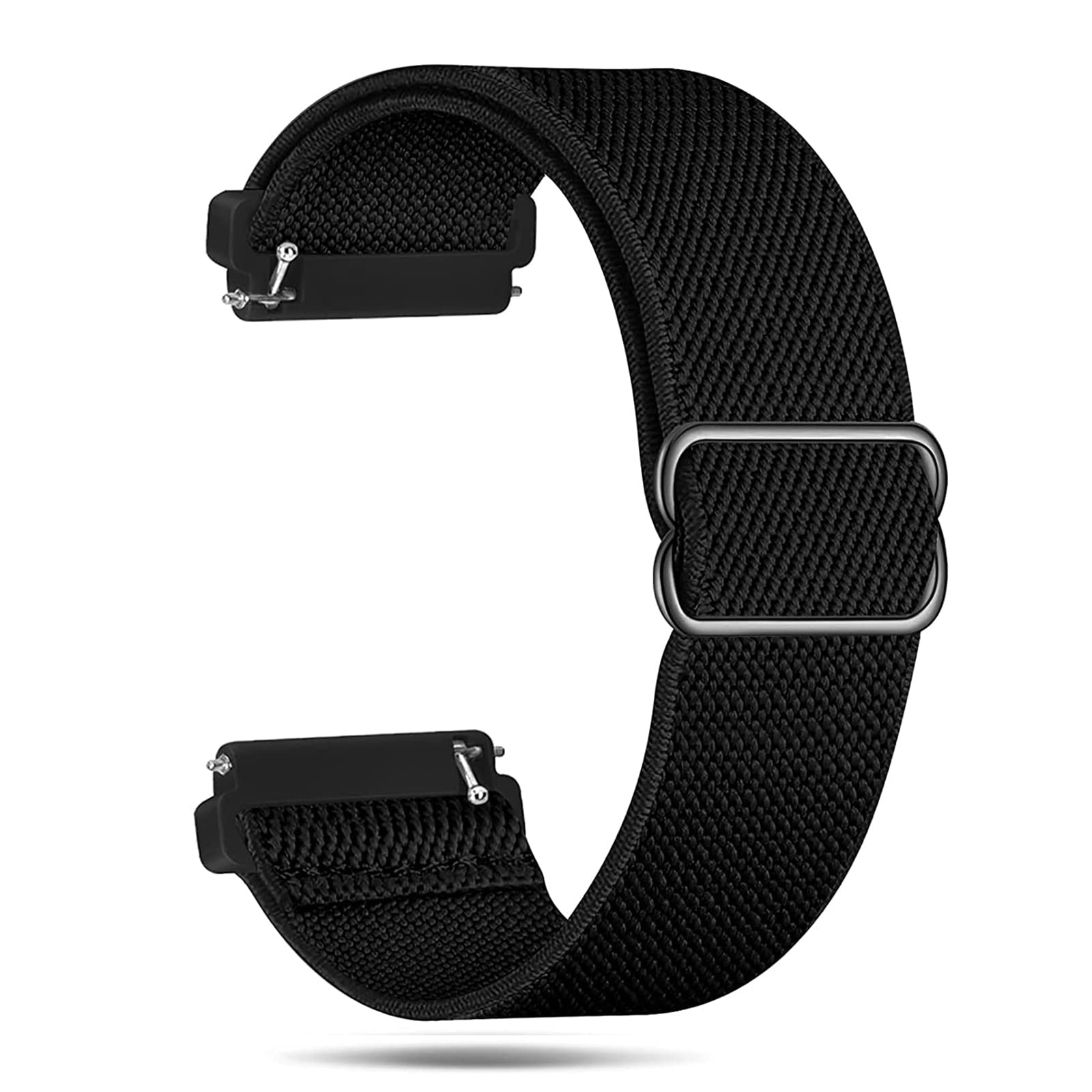 cobee Elastyczny nylonowy pasek do zegarka, nylonowy pasek sportowy o splocie 20 mm, uniwersalny pasek zastępczy do zegarka, regulowany, pleciony elastyczny pasek na nadgarstek, plecione elastyczne