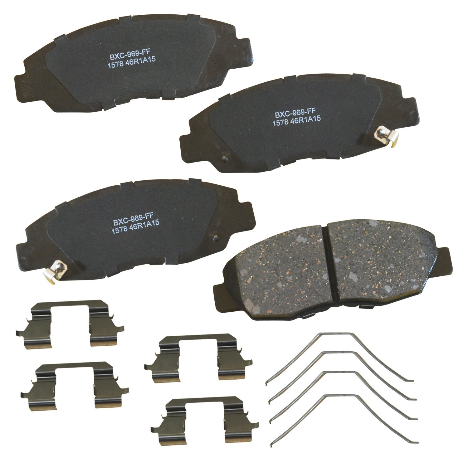 Bendix Premium SBC1578 Ceramic Front Brake Pads for Honda Civic 2012, Civic 2013-2015 (Exc. Latin America)