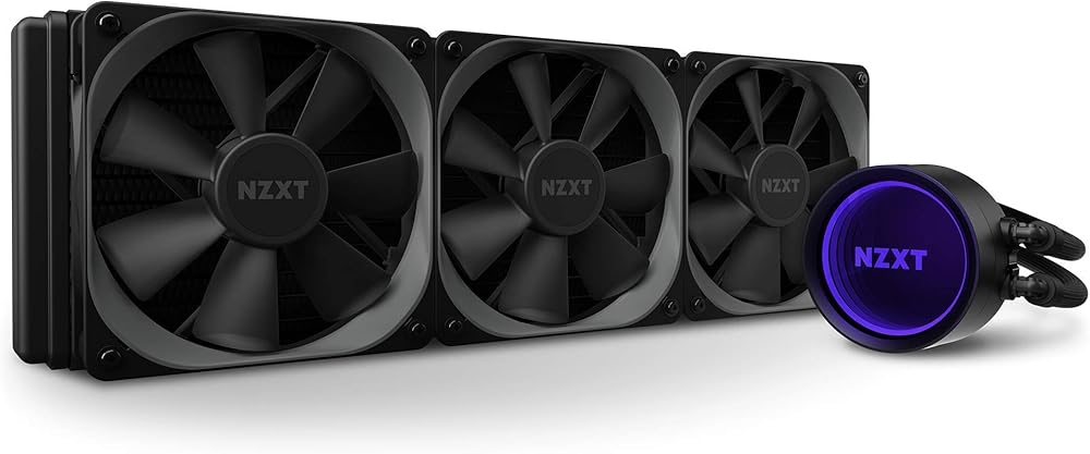 NZXT Kraken X73 360mm AIO RGB CPU Liquid Cooler - Rotating Infinity Mirror Design - Improved Pump - Powered By CAM V4 - RGB Connector - Aer P 120mm Radiator Fans (3 Included) thumbnail 4
