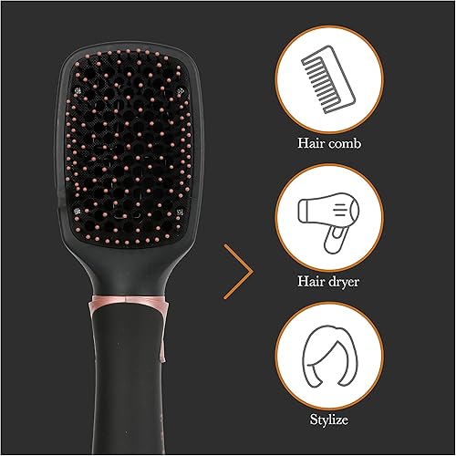 Miniatura 4 de Elle Premiere Cepillo secador de pelo y voluminizador, cepillo soplador 4 en 1 para control y peinado del encrespamiento, cable giratorio de 360