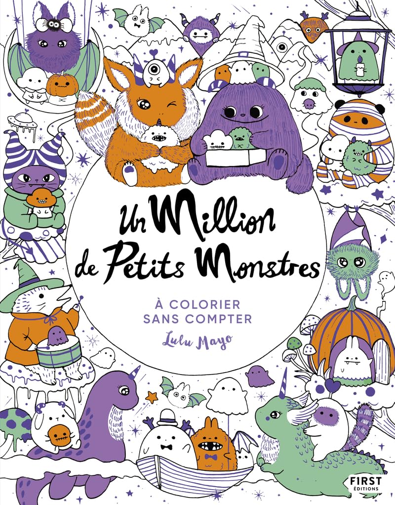 Un million de petits monstres: A colorier sans compter