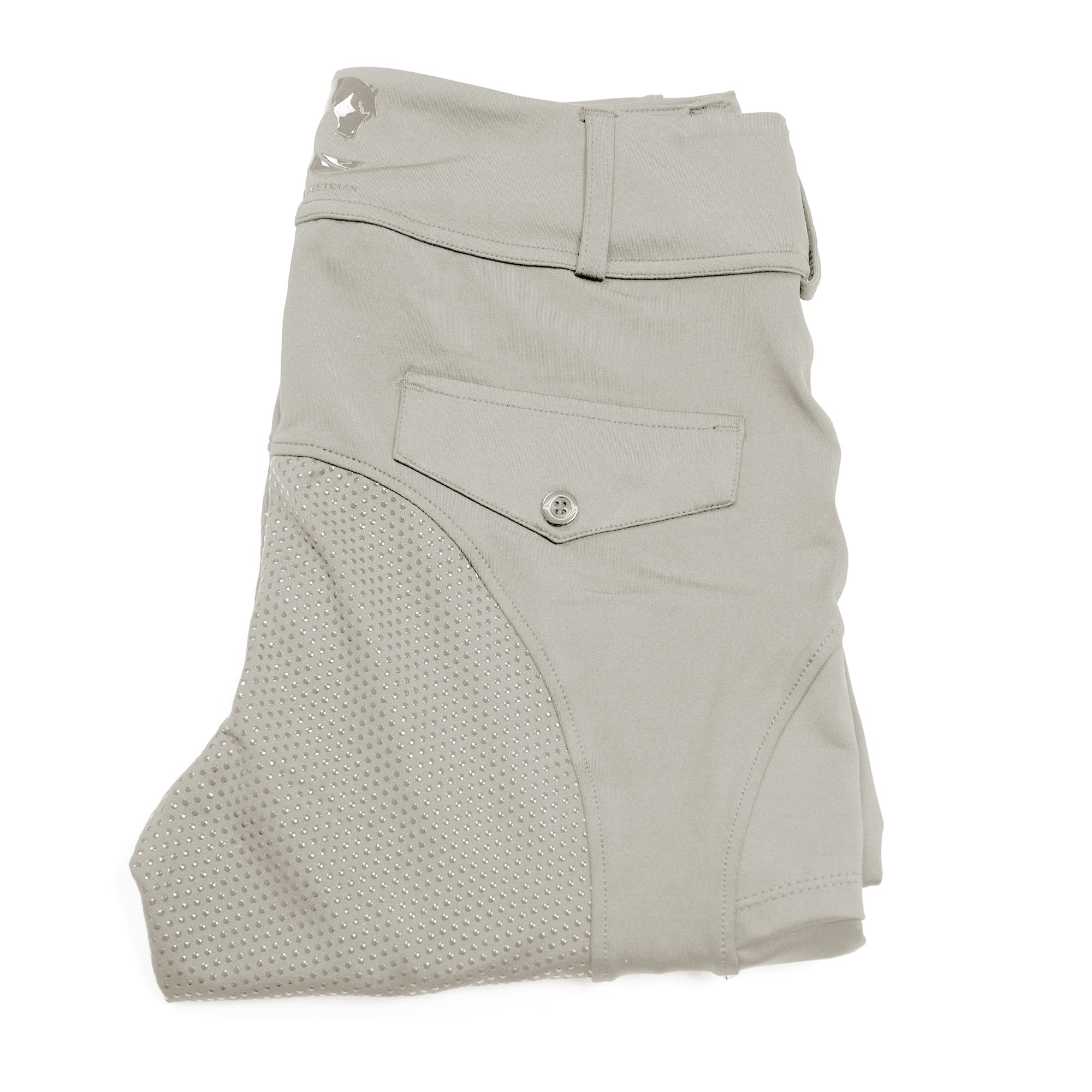 Oypla Coco Equestrian Grey Ladies Horse Riding Jodhpurs Leggings - XS
