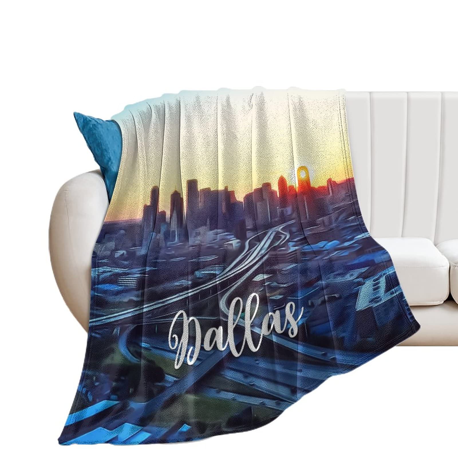Couverture polaire flanelle douce Dallas Covers grand plaid de salon