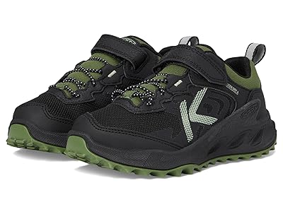 KEEN Kids Zionic Low Height Waterproof All Terrain Easy On Hiking Shoes (Toddler/Little Kid/Big Kid) Kids Shoes Black/Bronze Green