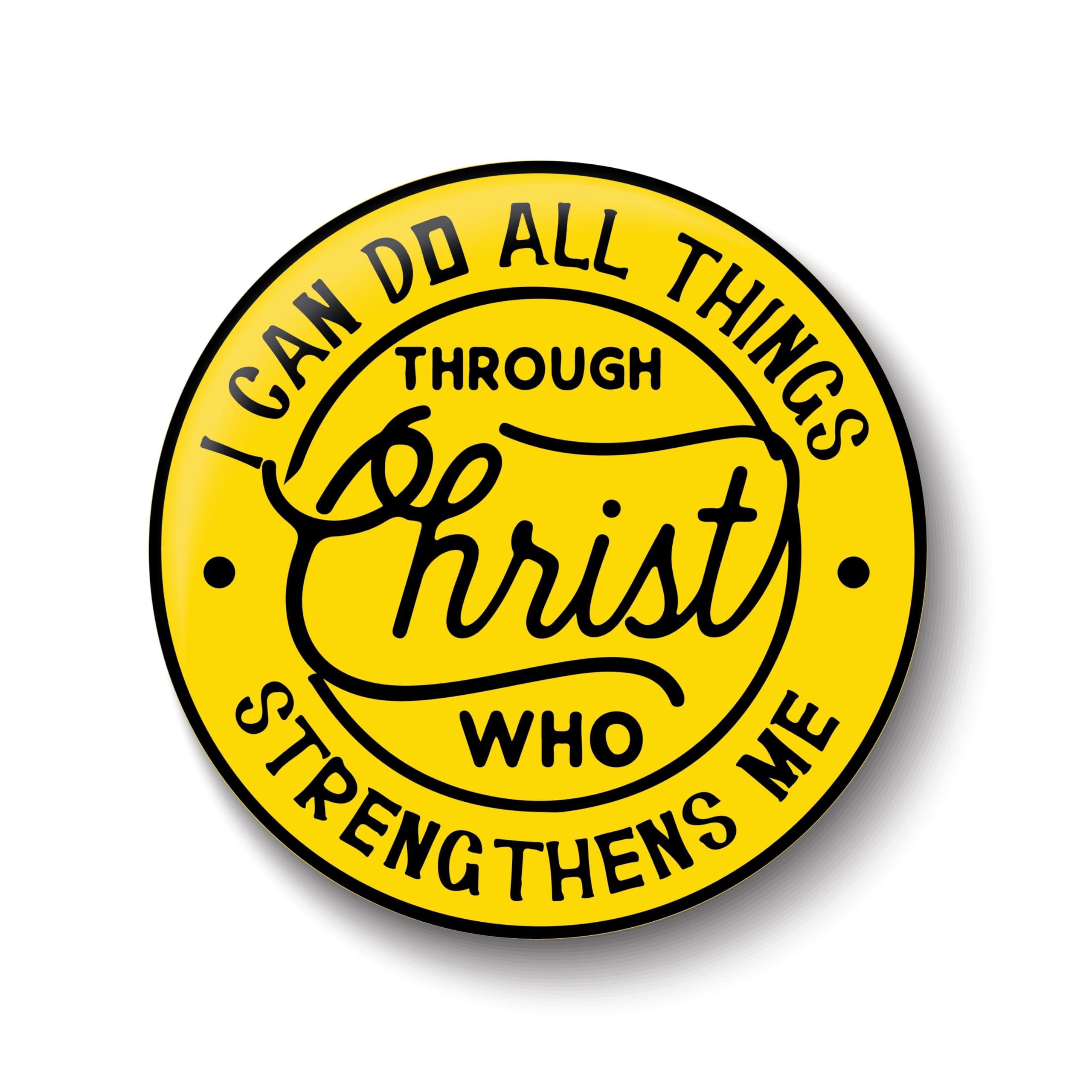 peacockride Jesus I Through Christ I Jesus Christ I Bible Quote I Pin Badge Multicolor-picture-42