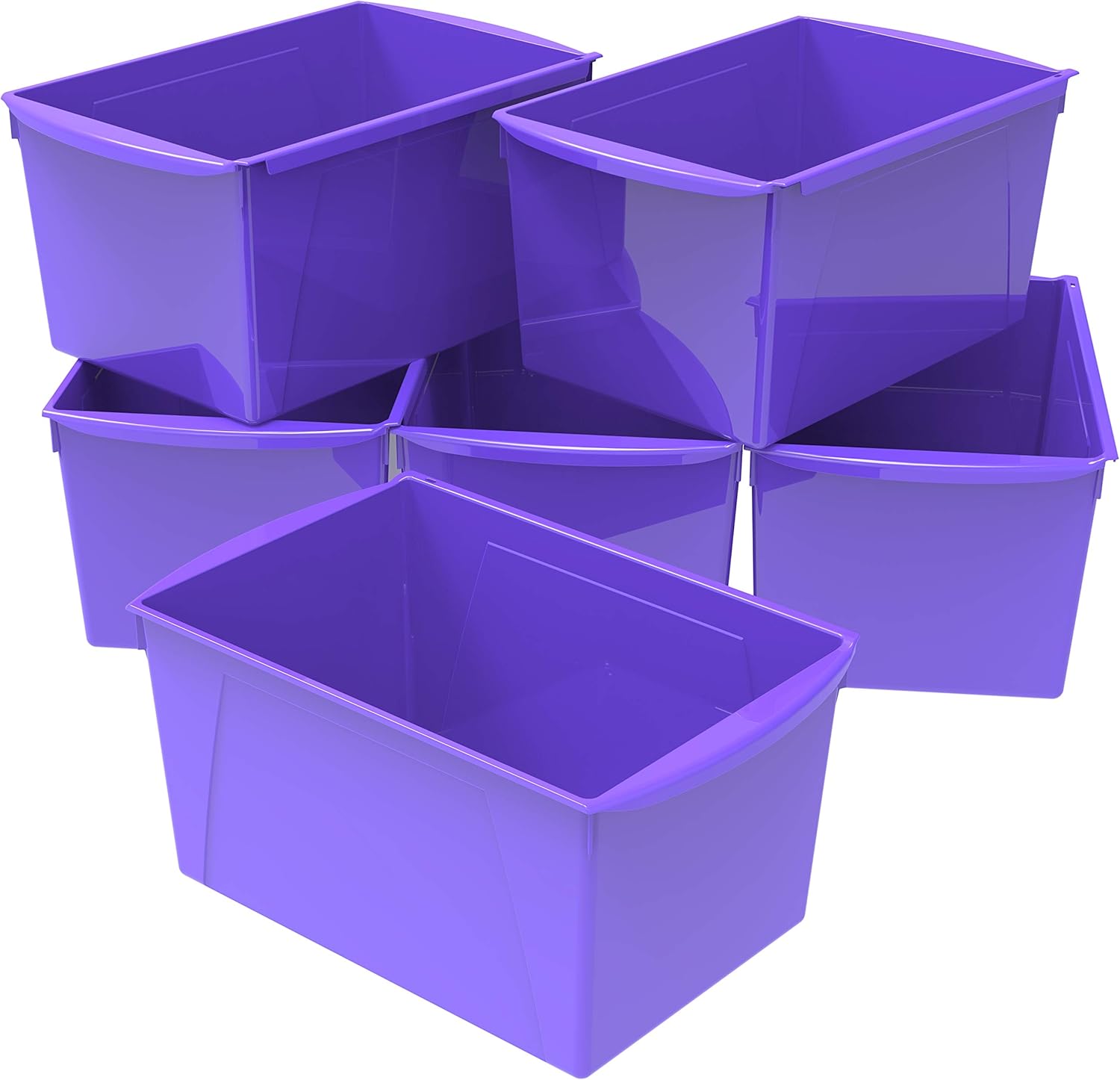 Storex Extra Large Book Bin, Purple, 6Pack (71136U06C) Amazon.ca