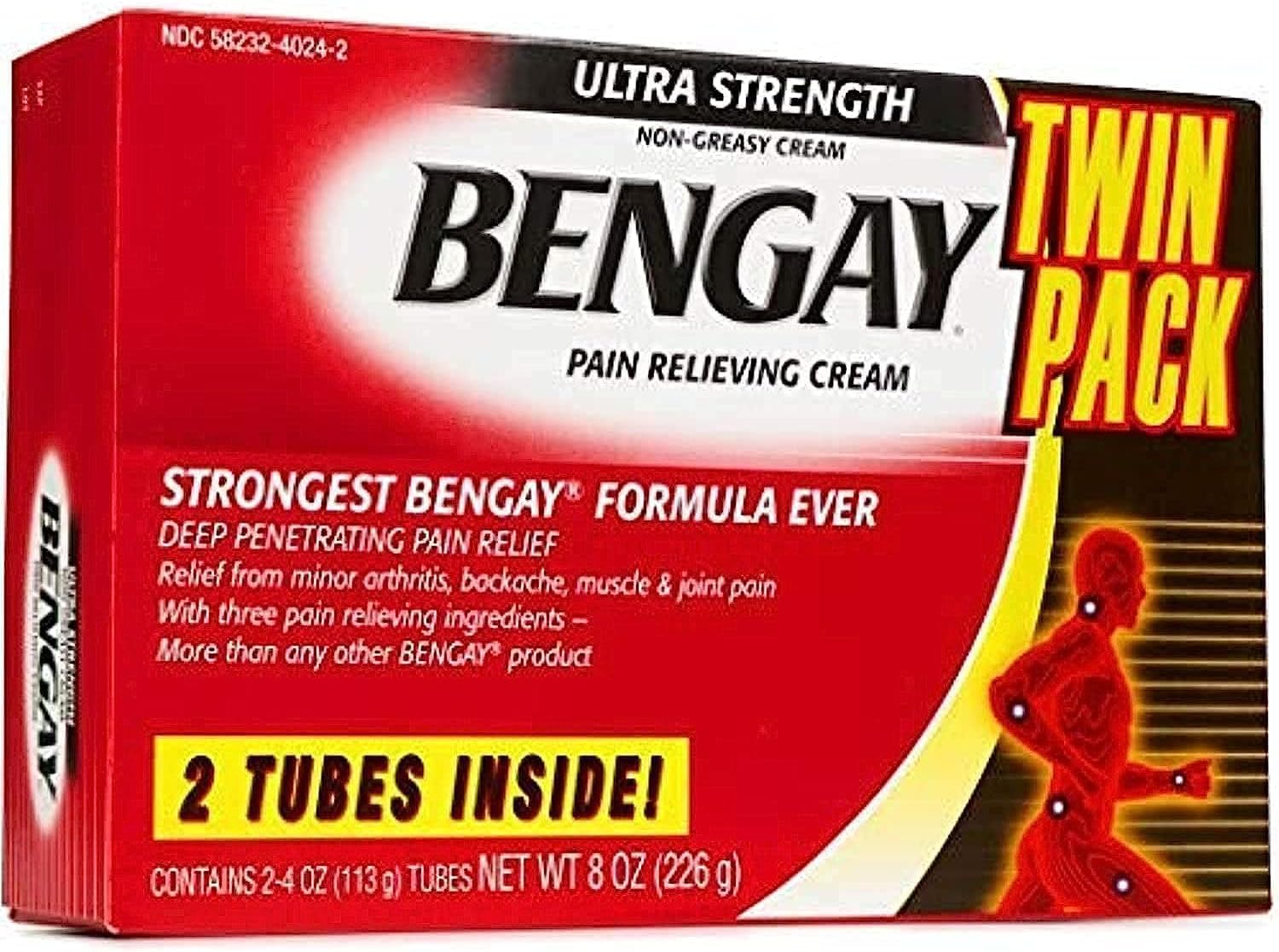 Ben Gay Bengay Ultra Strength Cream 2 X 113 Gms Tubes
