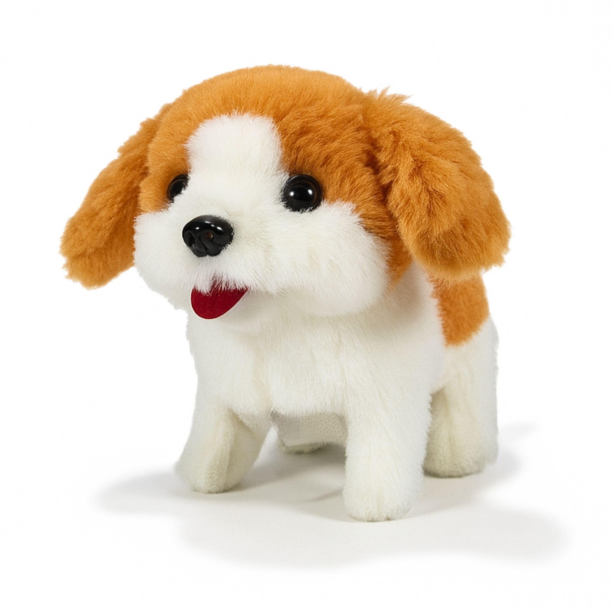 MABLE Walking & Barking Dog Toy for Kids | Snooby Plush Puppy with Sound & Movement | Soft Interactive Battery Operated Toy for Toddlers & Babies | Adorable Moving Puppy Toy ( Asorted Color )