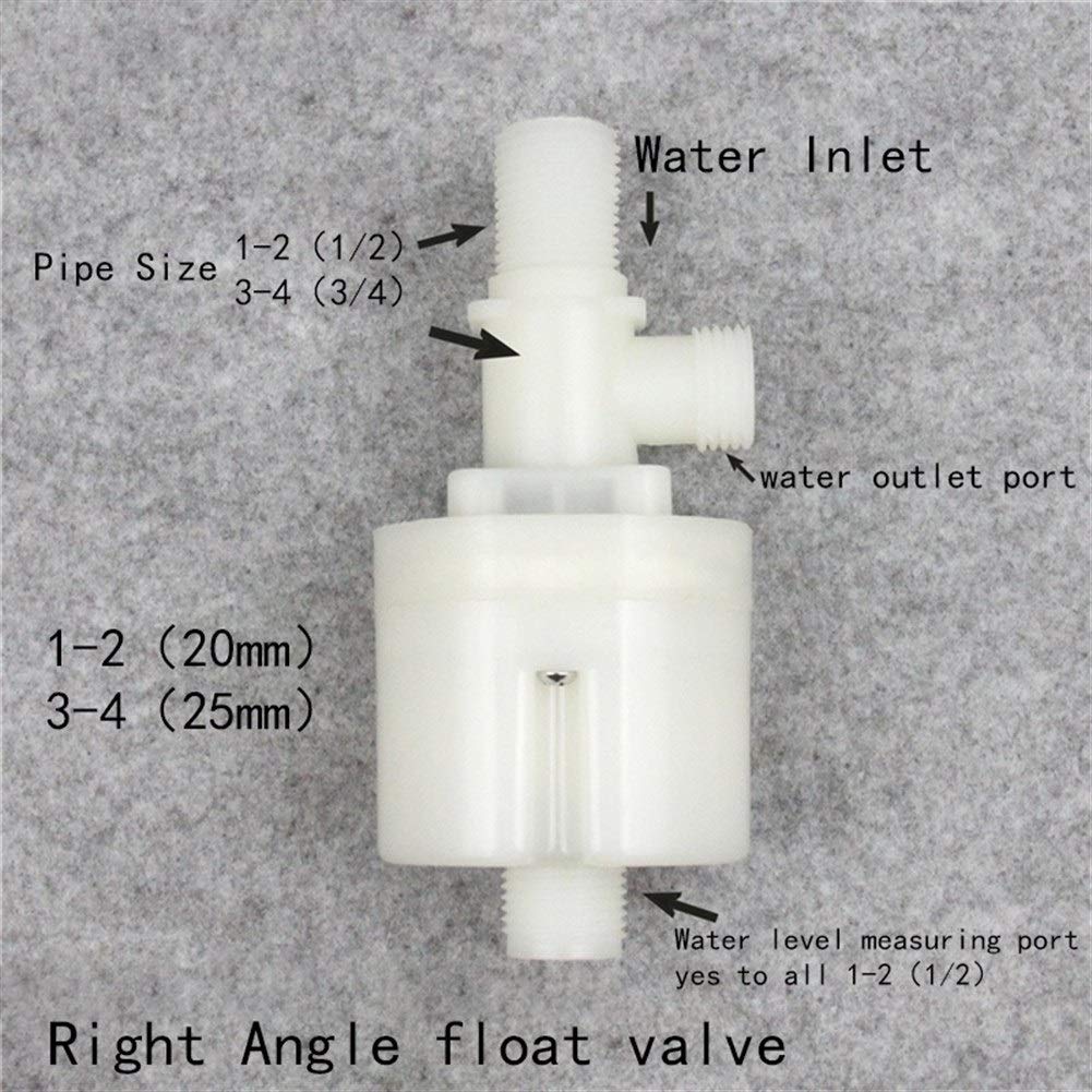 Valvola a Galleggiante Interruttore Acqua Torre Serbatoio Automatico di Ricarica e Auto-Stop Automatico del Livello dell'Acqua Valve Control 1Pcs (Color : 1 inch)
