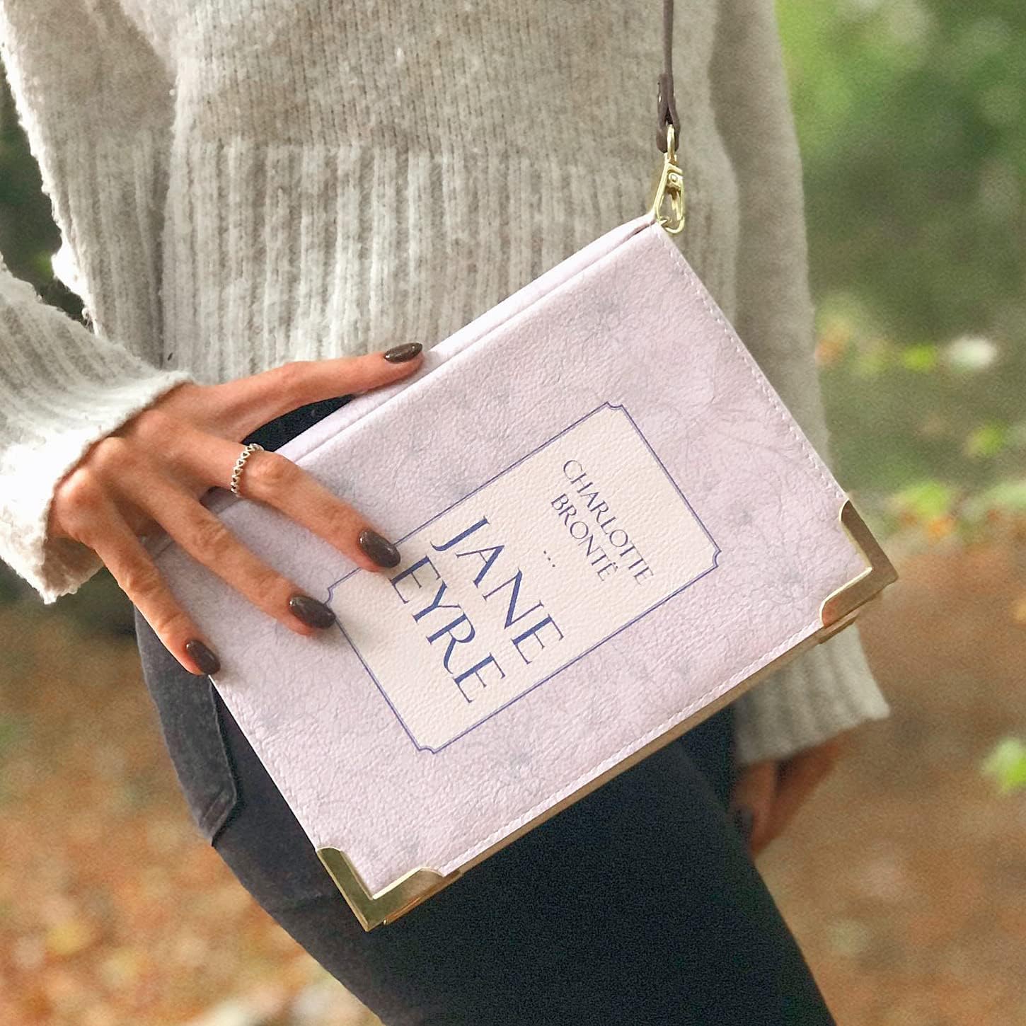 Well Read Co Crossbody Purse Handbag for Book Lovers - Jane Eyre, Vegan Leather, Large