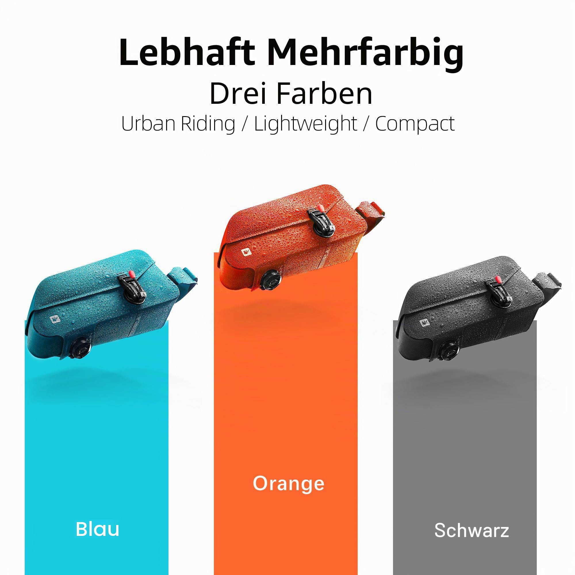 Rhinowalk Fahrrad-Oberrohrtasche, Fahrradrahmentasche, vollständig wasserdicht und stabil, Fahrradrahmentasche, Fahrradtasche, professionelles Fahrradzubehör für Mountainbike, Rennrad-Schwarz