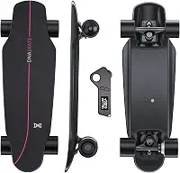 DNASKATE Skate Elétrico M8 Com Controle Remoto, Velocidade Máxima De 15/22 Mph, Alcance 9/15 Milhas, Motor Cubo 400/800 W, Para Adultos E Adolescentes (M8-400W-9 Milhas)