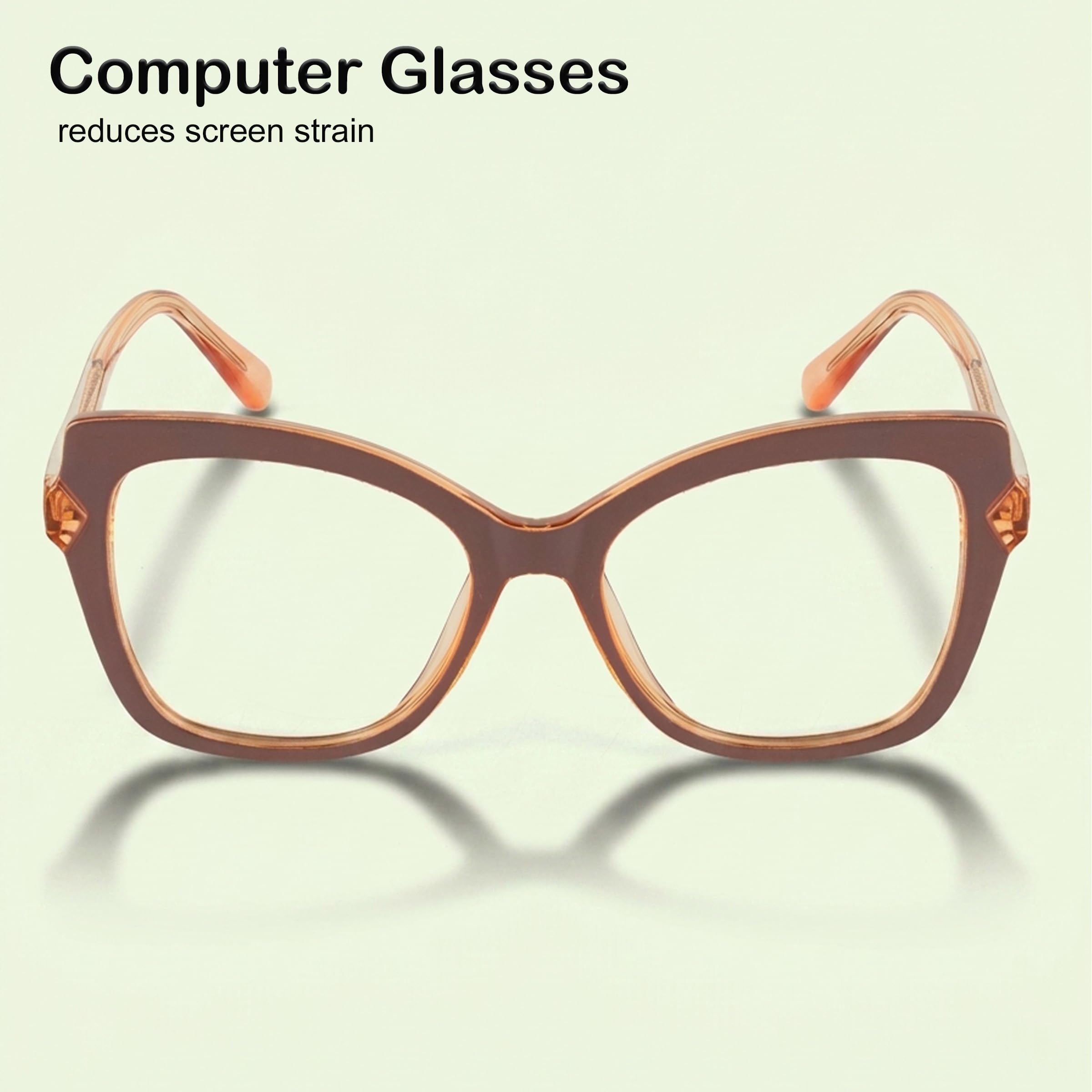 PERKEY Occhiali da vista per computer da donna con blocco della luce blu Cat Eye