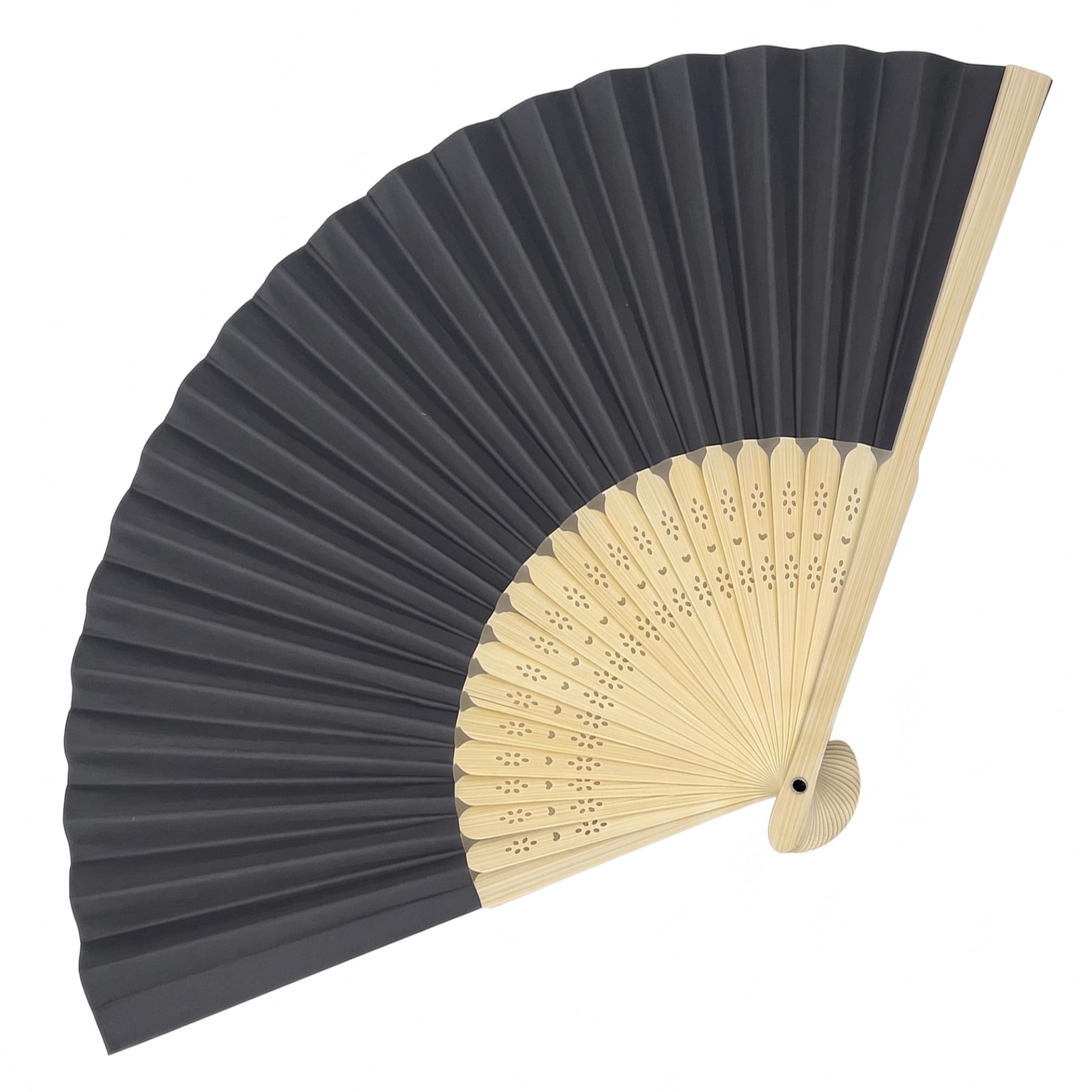 Tsawntd Foldable Vintage Silk Hand Fan, 8inch Women