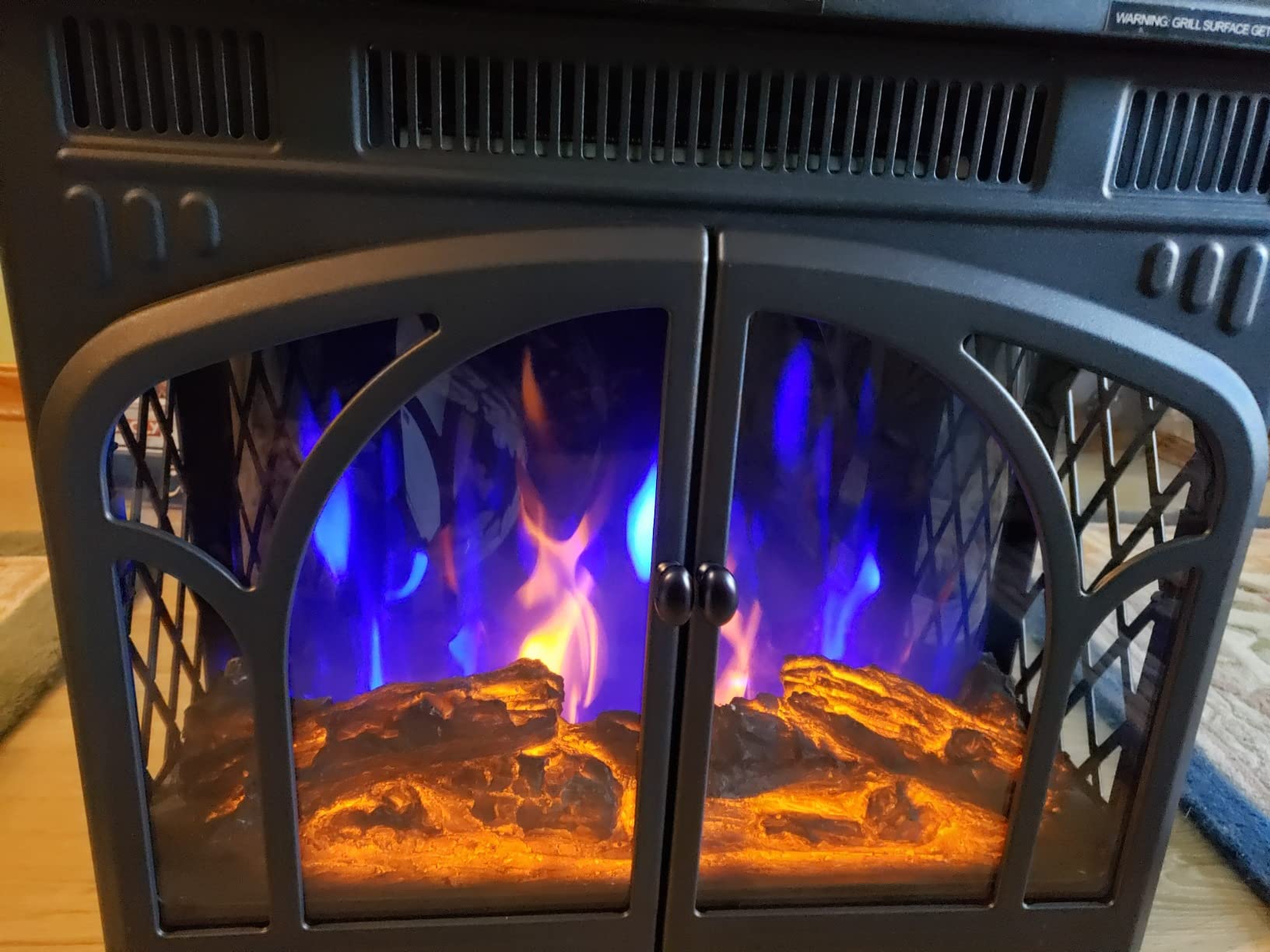 42/mo Finance Rintuf Electric Fireplace Heater, 1500W Infrared