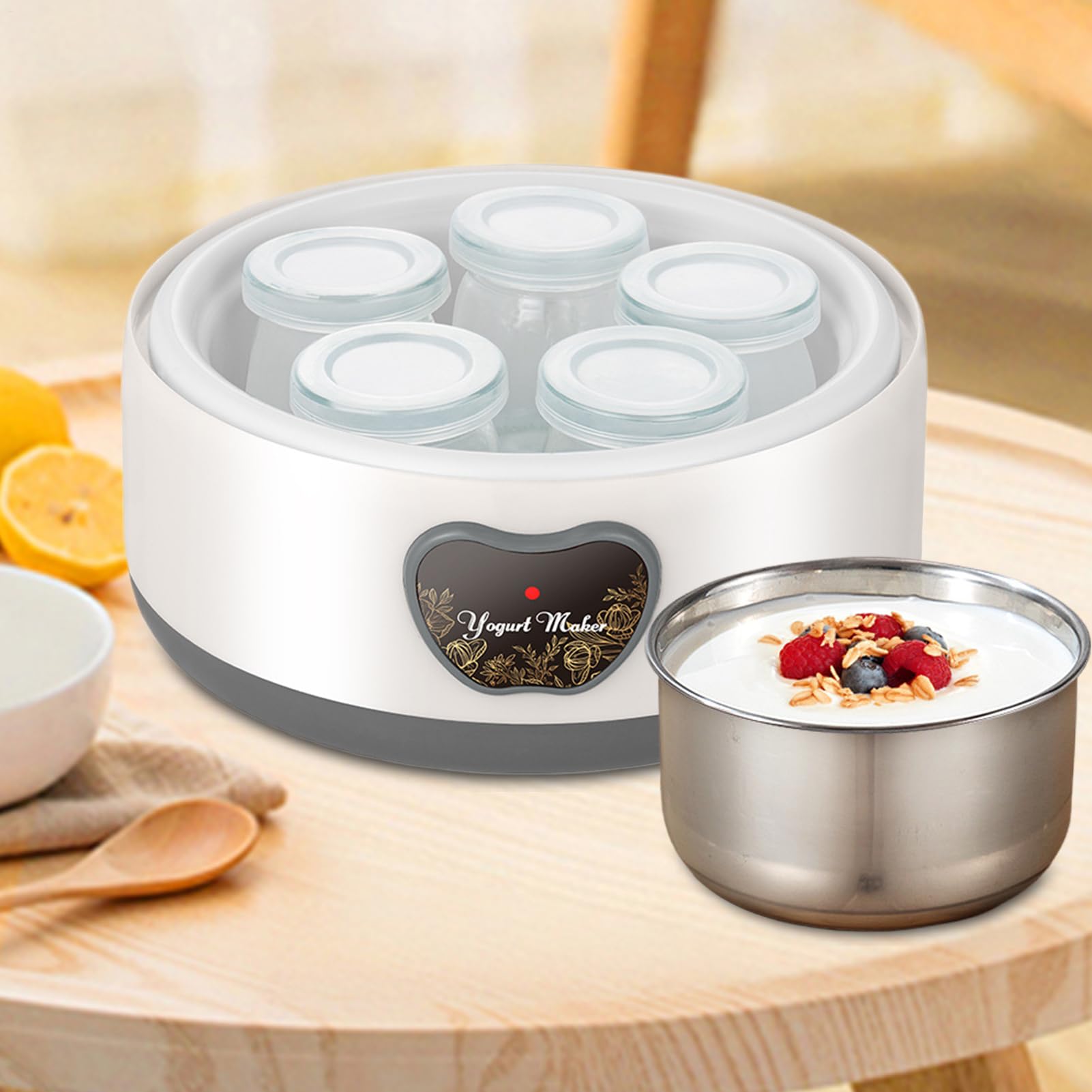 Máquina de hacer yogurt, fabricante de yogurt eléctrico Máquina de olla de