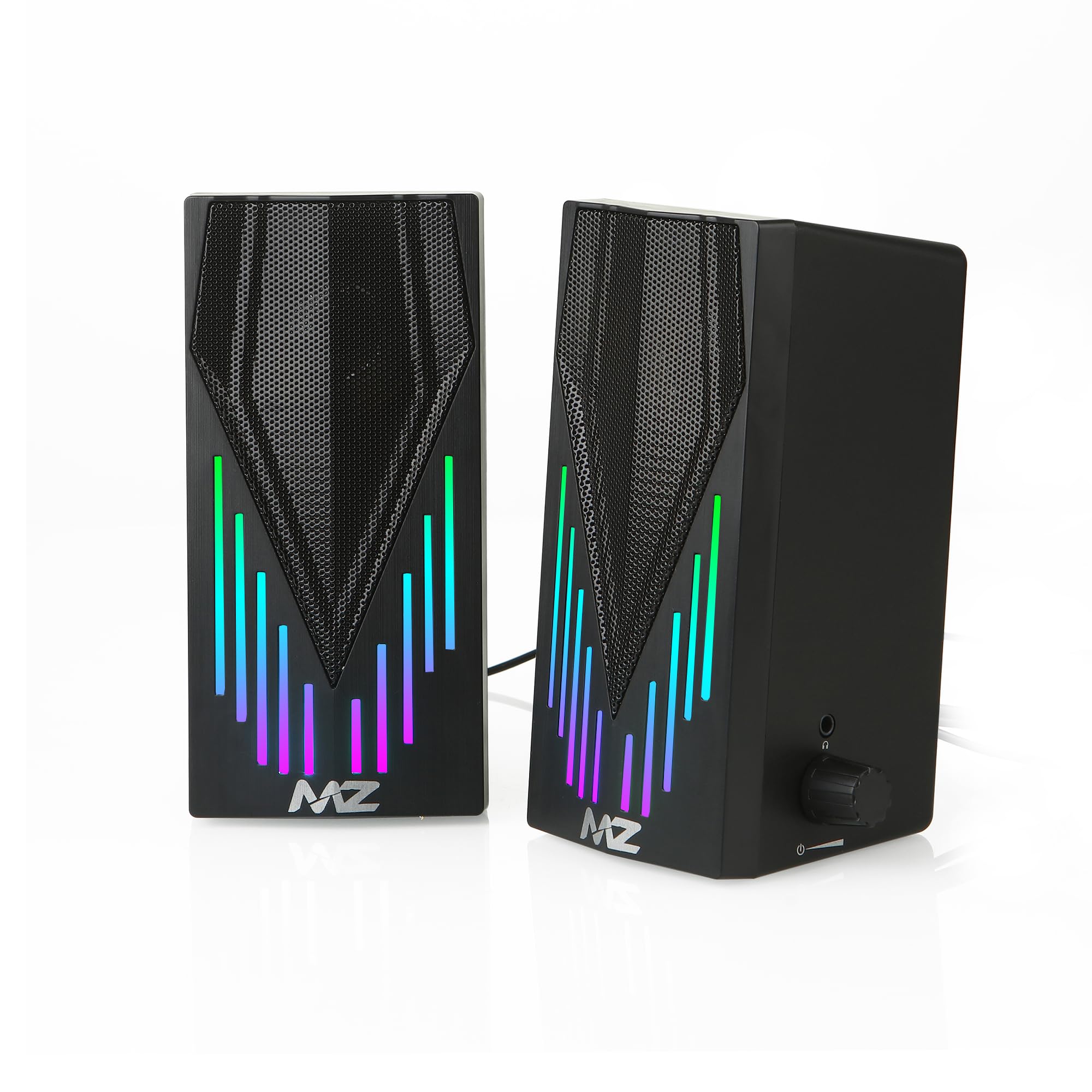 MZ X315 (Desktop Speaker) 2.0 Multifunctional Colorful Digital Speaker with RGB LED, 6W Power