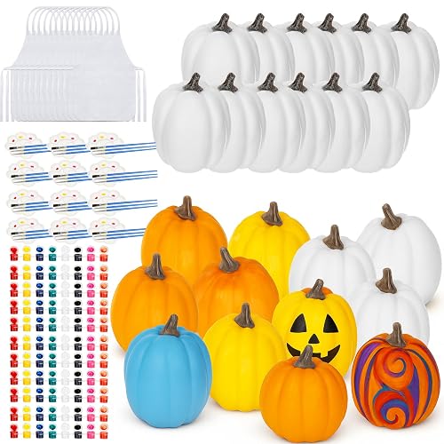 Foilswirl 84 Pcs Fall Halloween Pumpkin Painting Kits Include 4