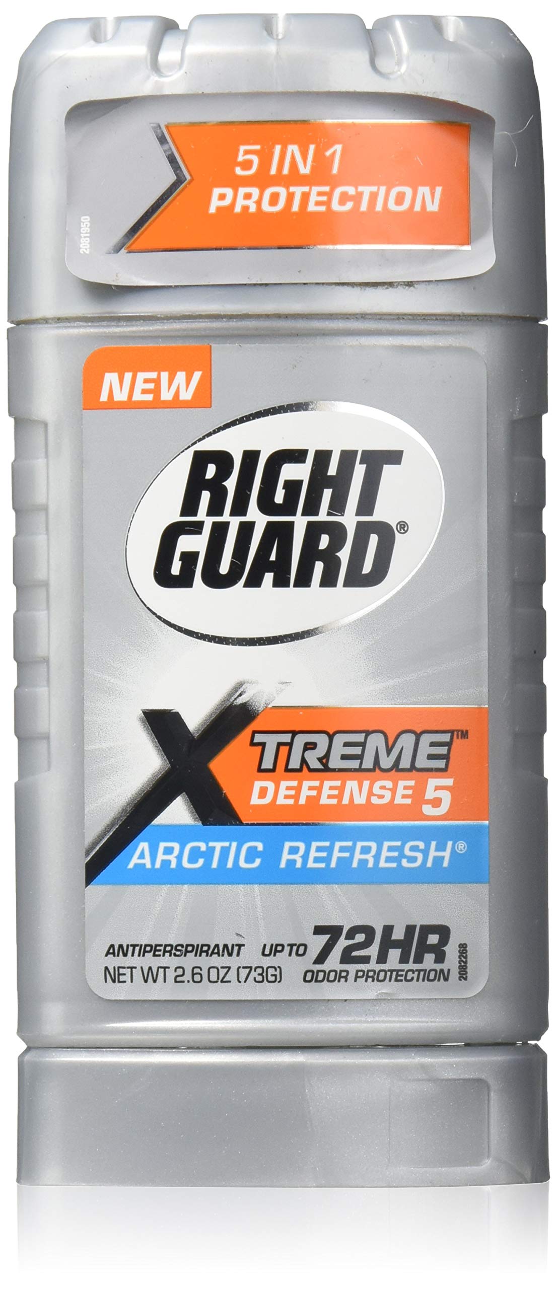 Right Guard Total Defense 5 Anti-Perspirant & Deodorant, Power Stripe, Arctic Refresh, 2.6 Oz