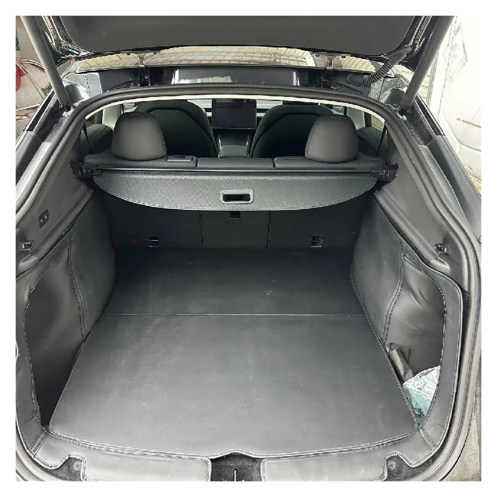 Tesla Model Y Juniper 2025 Kofferraumabdeckung Rollo Einziehbare Trennwand Cargo Cover