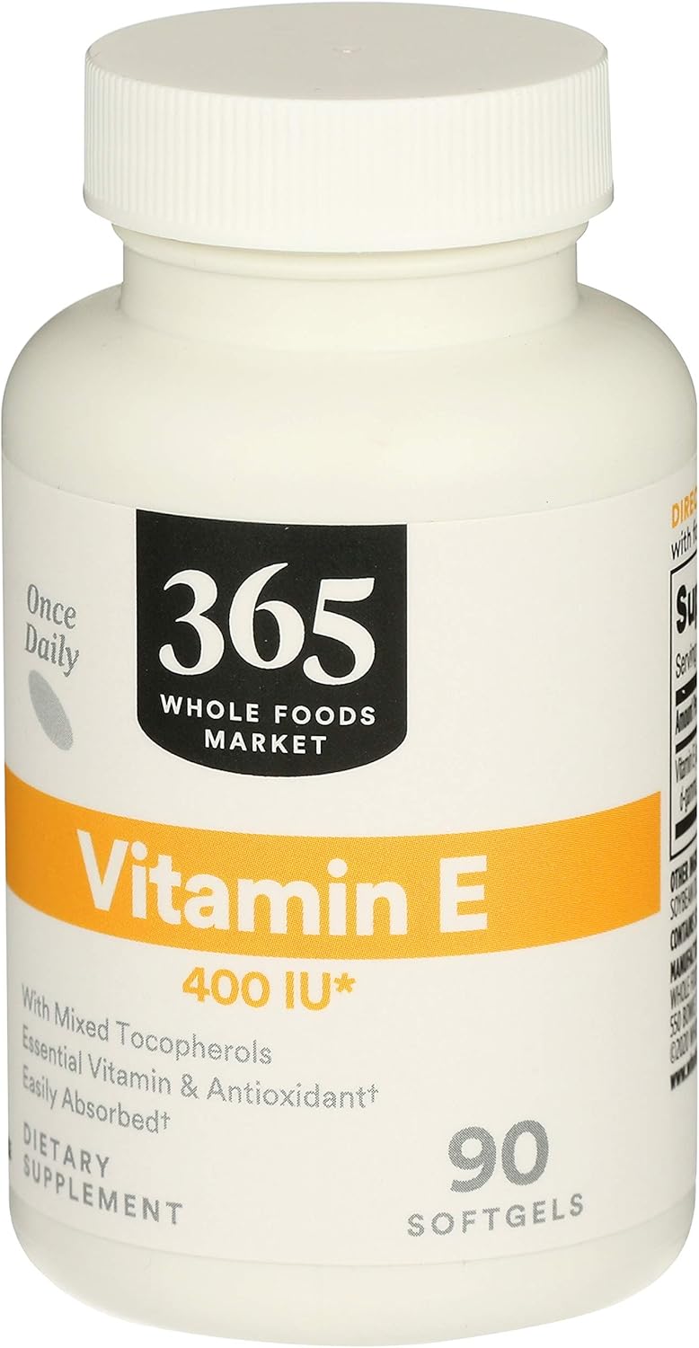 365 by Whole Foods Market, Vitamin E 400IU, 90 Softgels : Health & Household