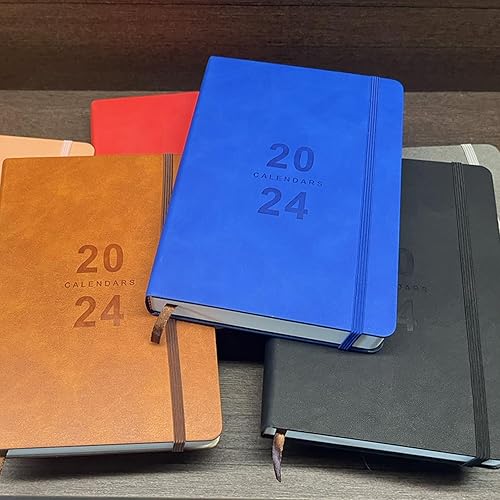 Miniatura 7 de Agenda diaria 2024-2025, calendario 2024 con horario, agenda 2024 enero a diciembre 2024, calendario 2024 de 5.85 x 8.5 pulgadas, con tapa dura de