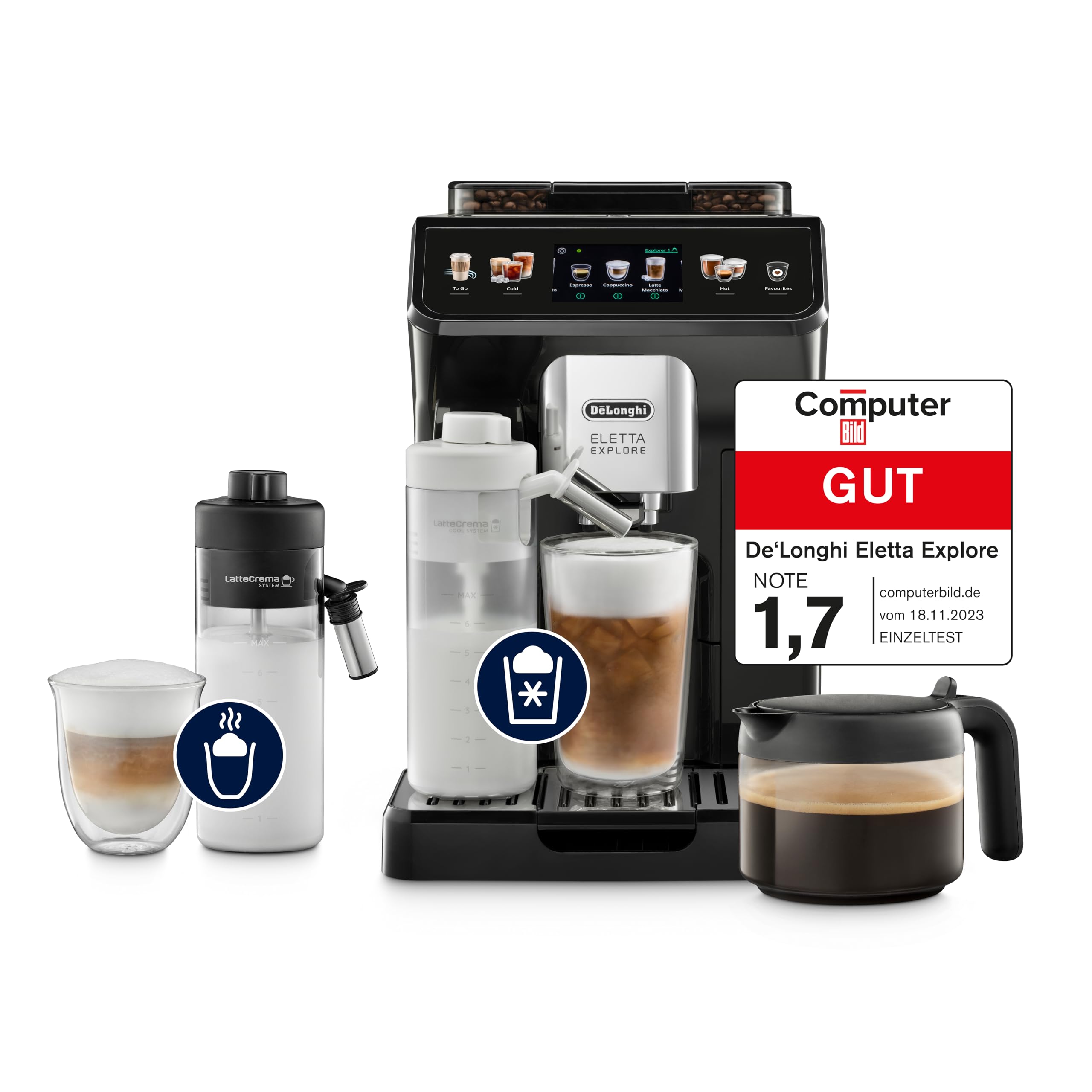 Amazon.de: De'Longhi Eletta Explore - Perfetto Kaffeevollautomat