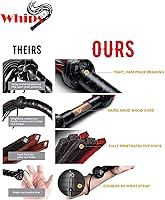 Vista 5 de Látigo de cuero rojo de 30 pulgadas, látigo de caballo ecuestre - Látigo de caballo rojo