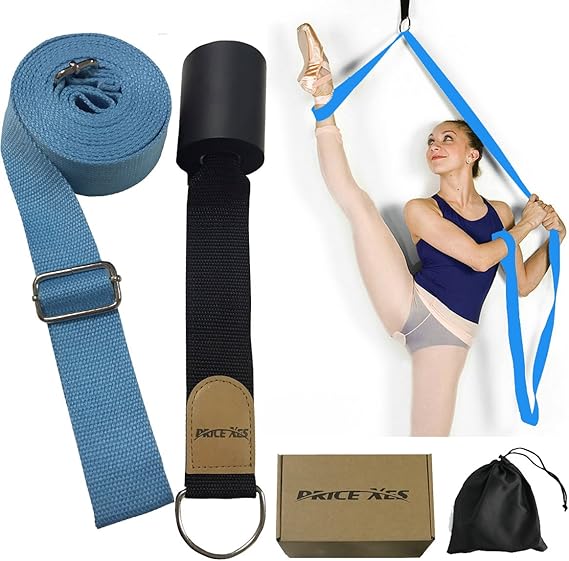 Adjustable Leg Stretcher Lengthen Ballet Stretch Band - Easy Install on Door Flexibility Stretching Leg Strap Great Cheer Dance Gymnastics Trainer Stretching Equipment Taekwondo Training