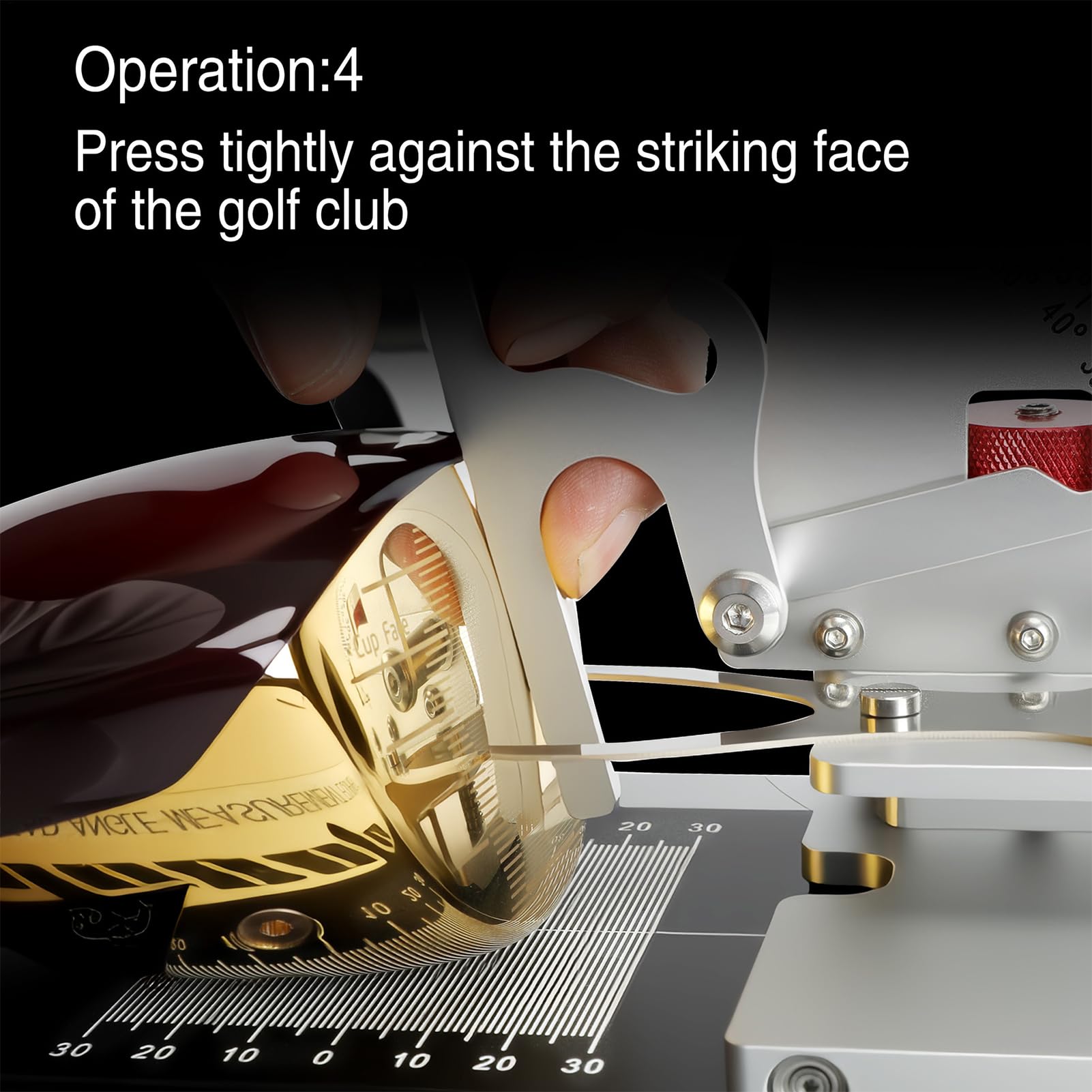 Misuratore angolare per mazze da golf, con livello di bolla integrato, misurazione per manutenzione di mazze da golf, per tecnici, professionisti, officine, tornei