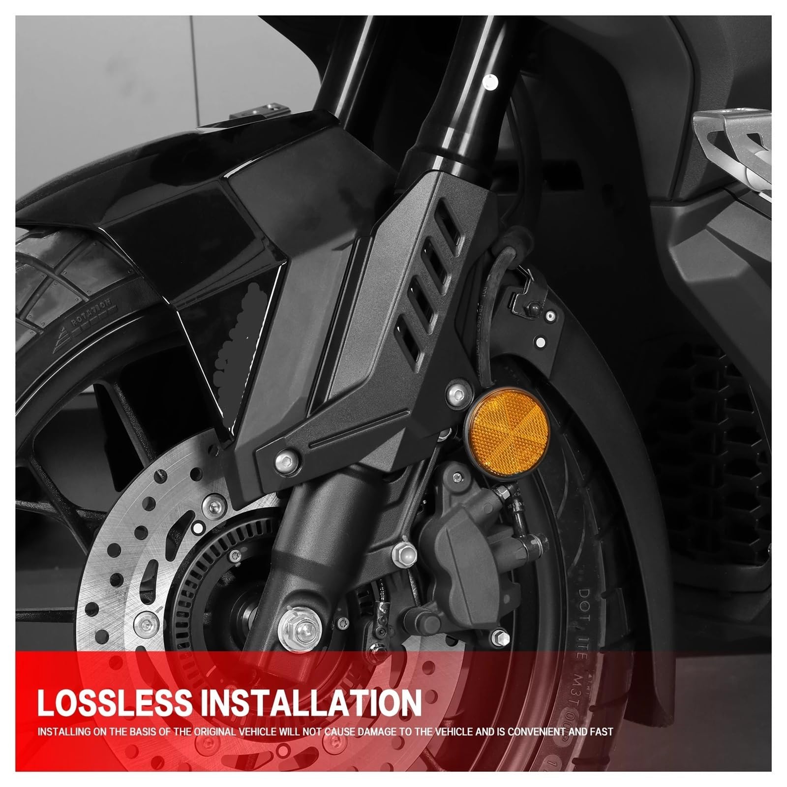 Adatto per HONDA ADV350 2022-2026 2025 Accessori Moto Forcella Anteriore Guardie Ammortizzatore Coperchio di Protezione protezione forcella(Black)