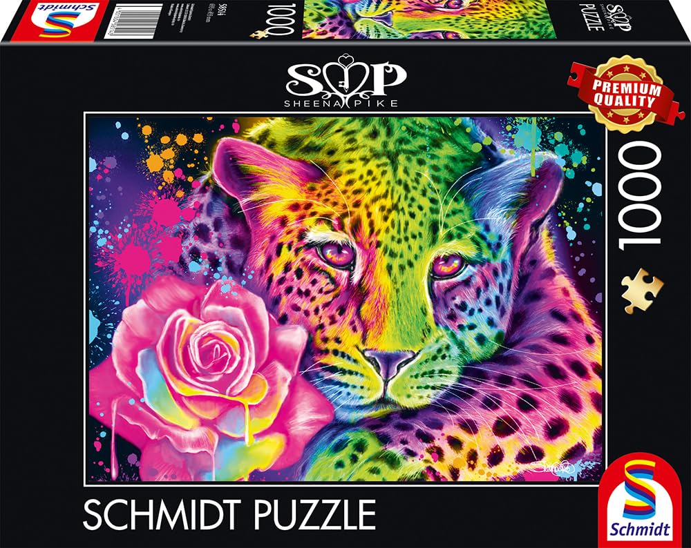 Amazon.com: Schmidt Spiele 58514 Sheena Pike Neon Rainbow Leopard