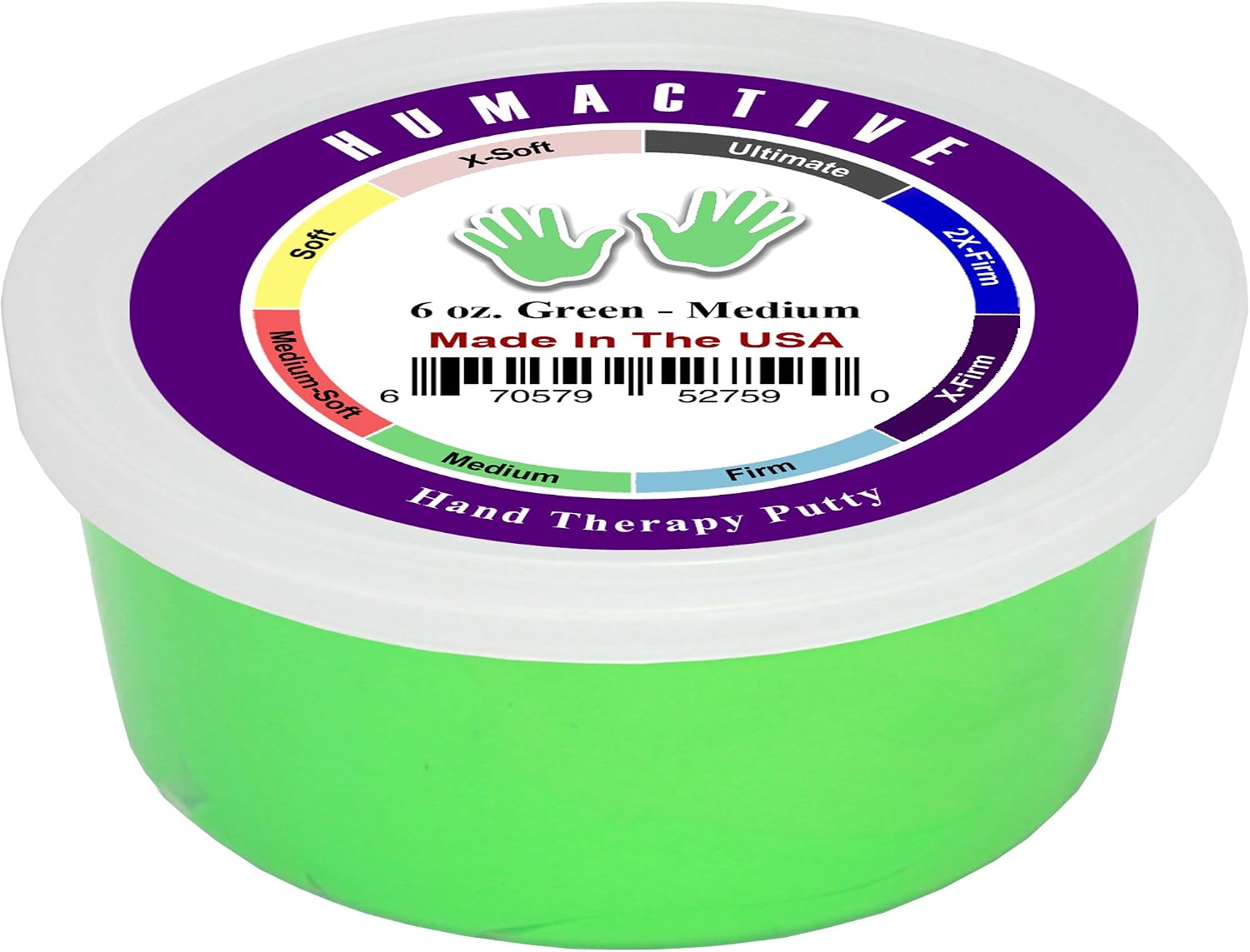 Hand Therapy Putty - Physcial, Occupational Therapy, and Strength Training - 6 oz, Medium