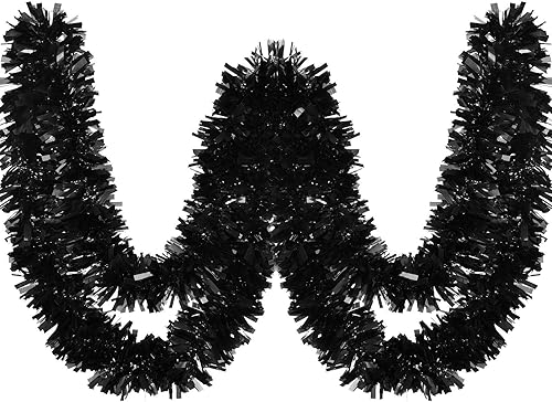 Miniatura 5 de WILLBOND - Guirnalda de espumillón metálica decorativa de 26.2 pies para árbol de navidad, fiestas de cumpleaños, bodas y navidad
