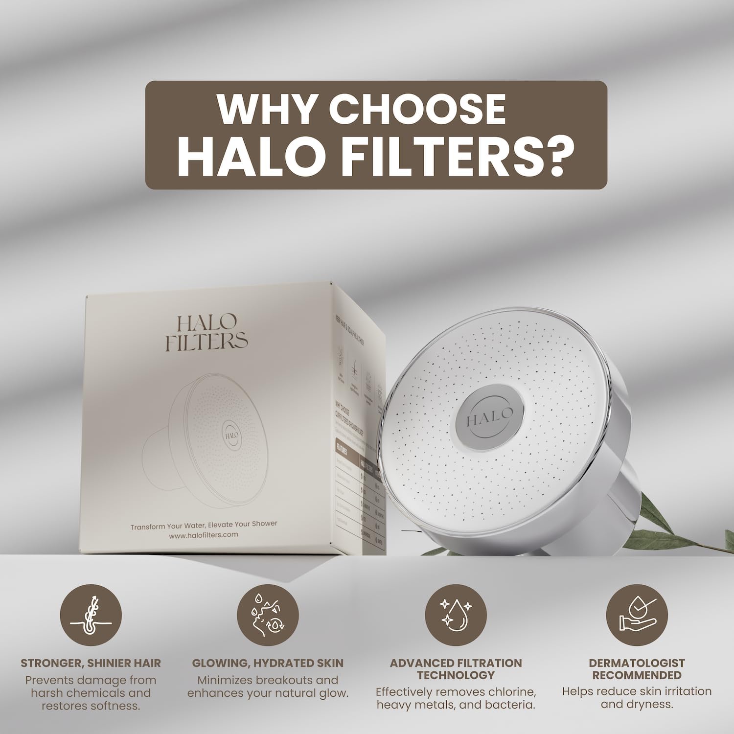 Filtered Shower Head - High Pressure Showerhead Filter for Hard Water, Enhances Hair & Skin Health, Minimizes Hair Loss, Preserves Color-Treated Hair, Water Softener - Image 2