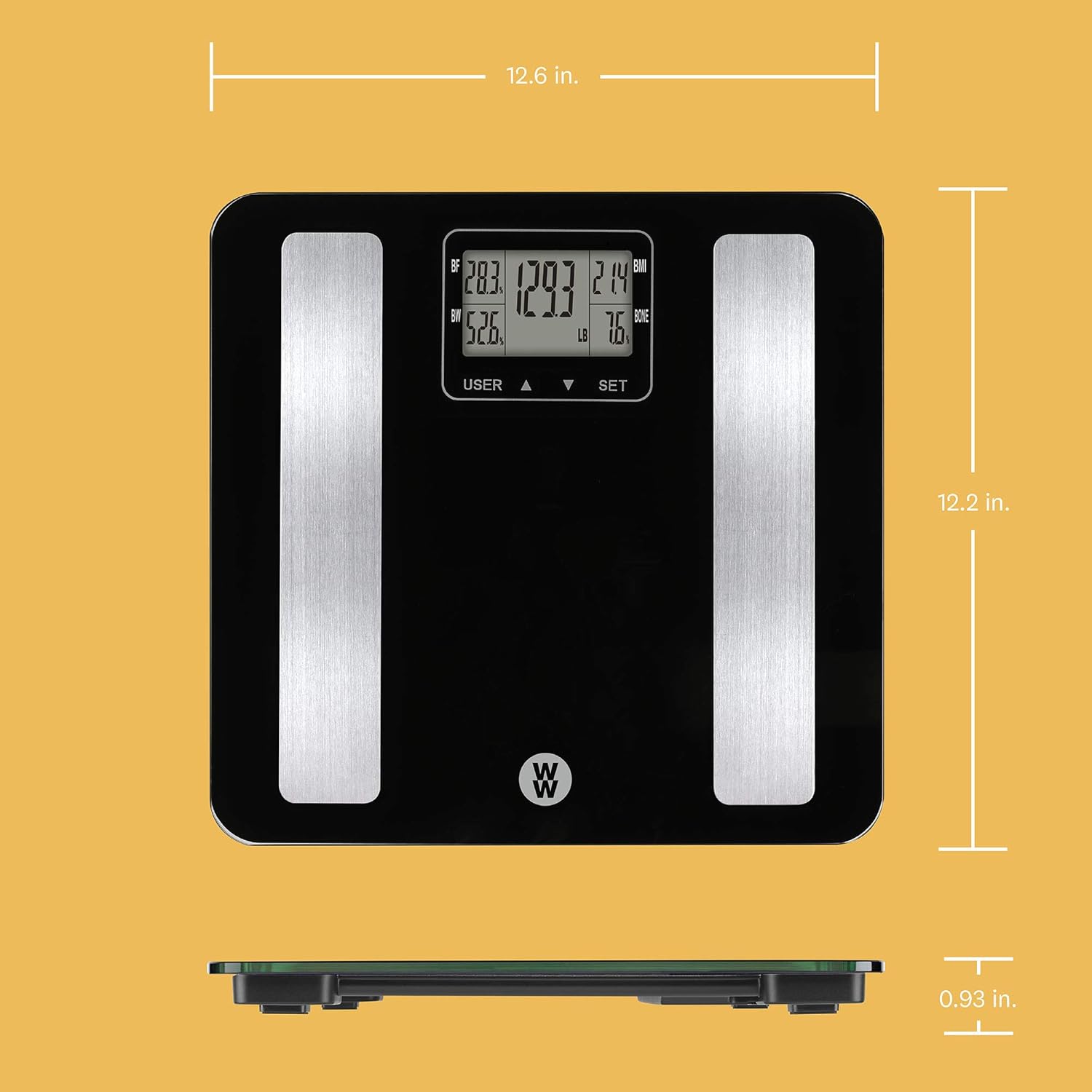 Conair WW702XF scale dimensions