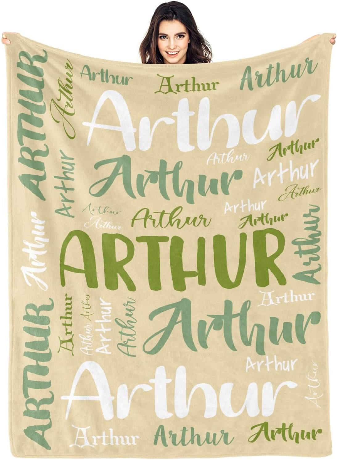 Personalized Blankets and Throws Custom Blanket with Name for Adult Customized Flannel Blanket for Kids Christmas Blanket Gifts for Women Men