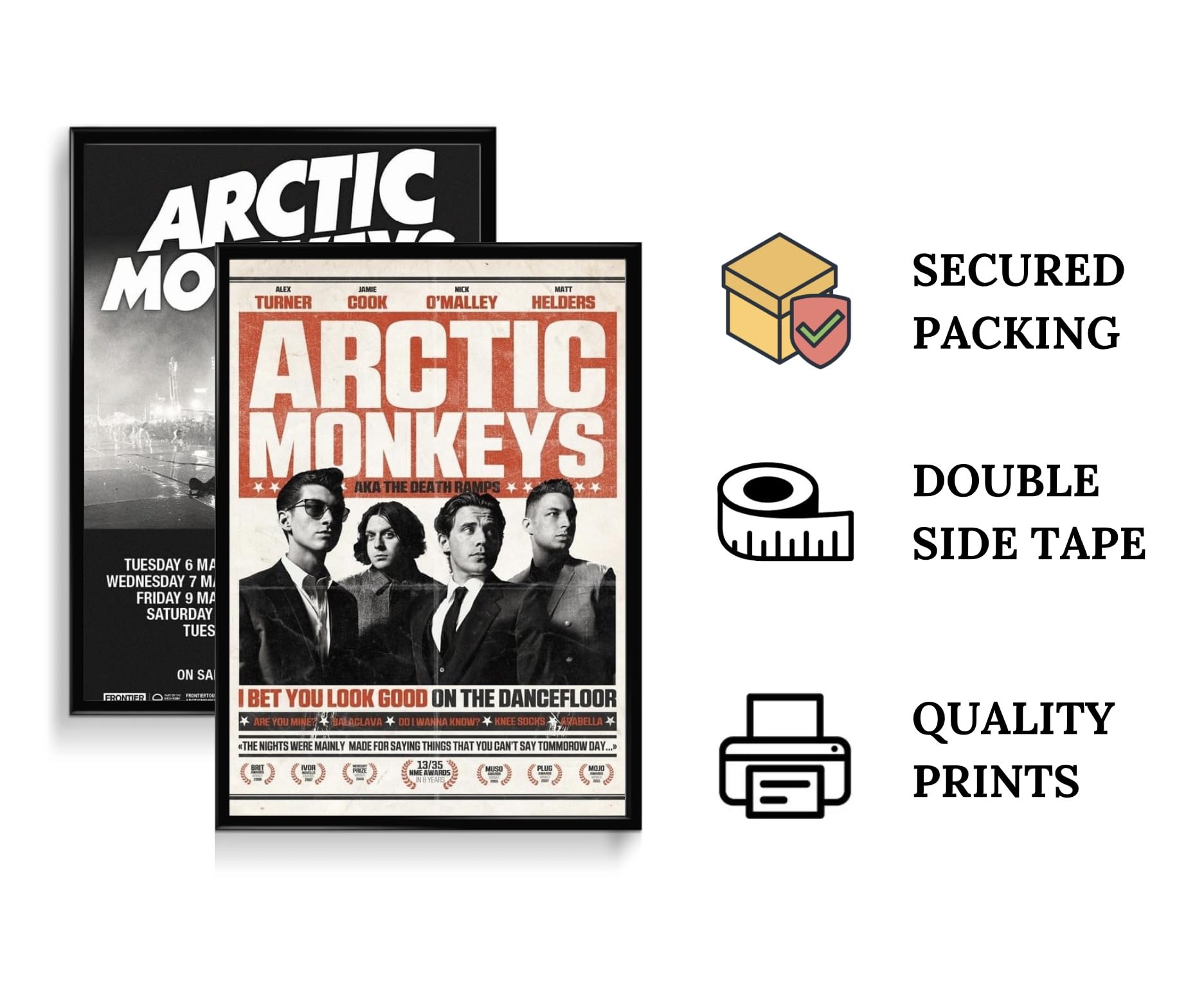 Arctic Monkeys Wall Art Set - 6 Iconic Posters -3