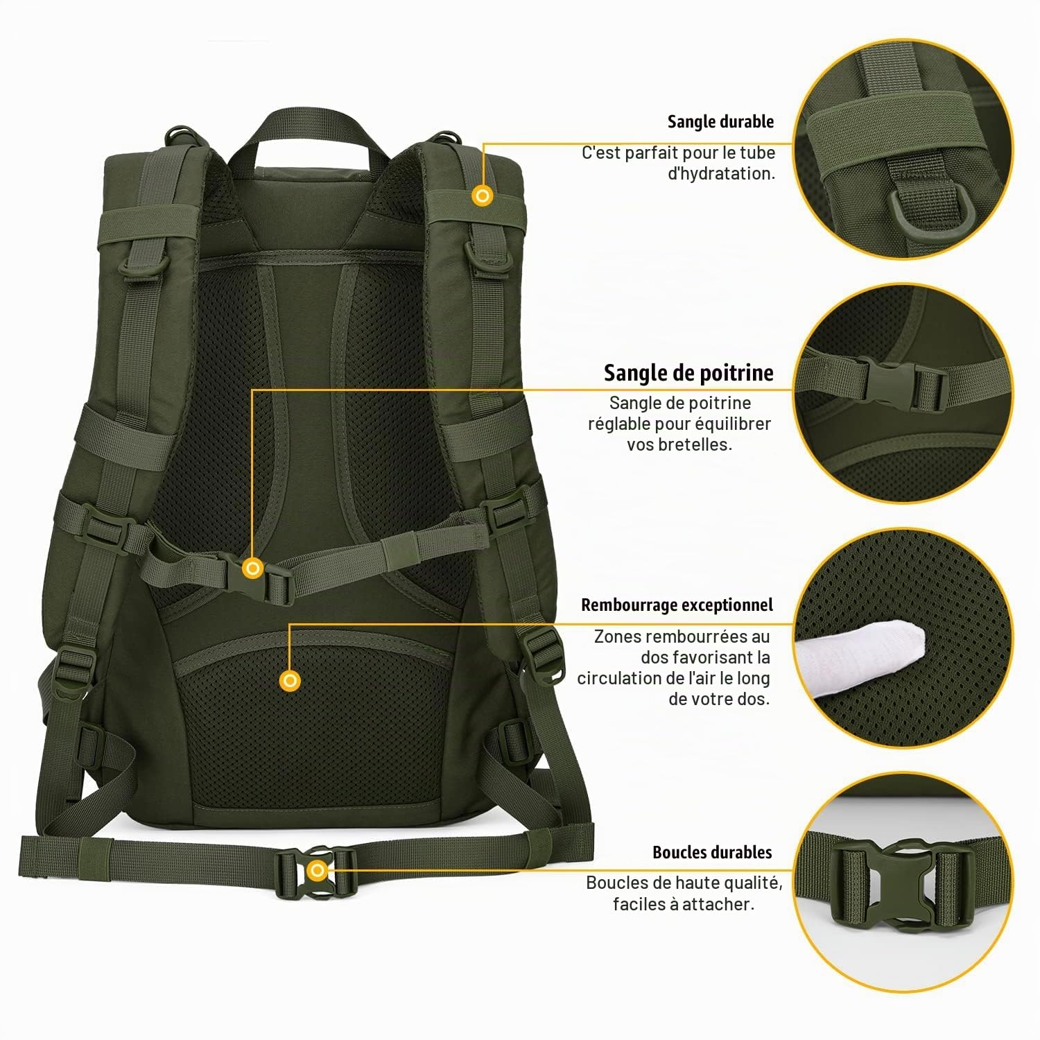 Mardingtop sac à dos de vélo sacs à dos militaires sac d'hydratation tactique pour vélo randonnée camping cyclisme alpinisme en plein air