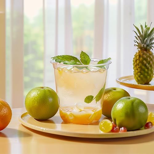 Miniatura 6 de Vasos Desechables sin Tallo 12oz Copas de Plástico Cristal Vasos Desechables para Bebidas Frías de Fiesta Copas de Vino para Reuniones Bodas