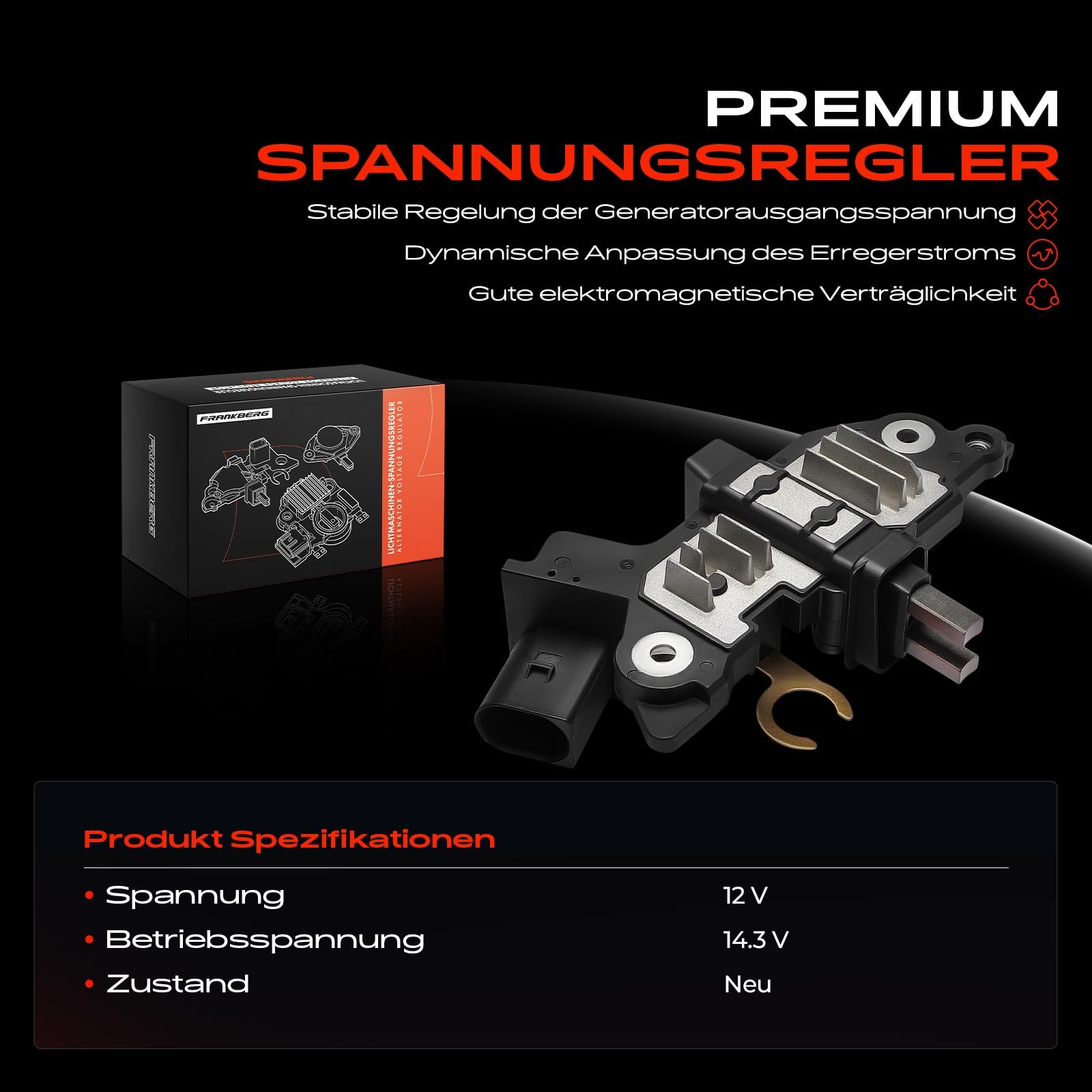 Frankberg Regulator generatora, regulator alternatora, zamiennik 12317540656